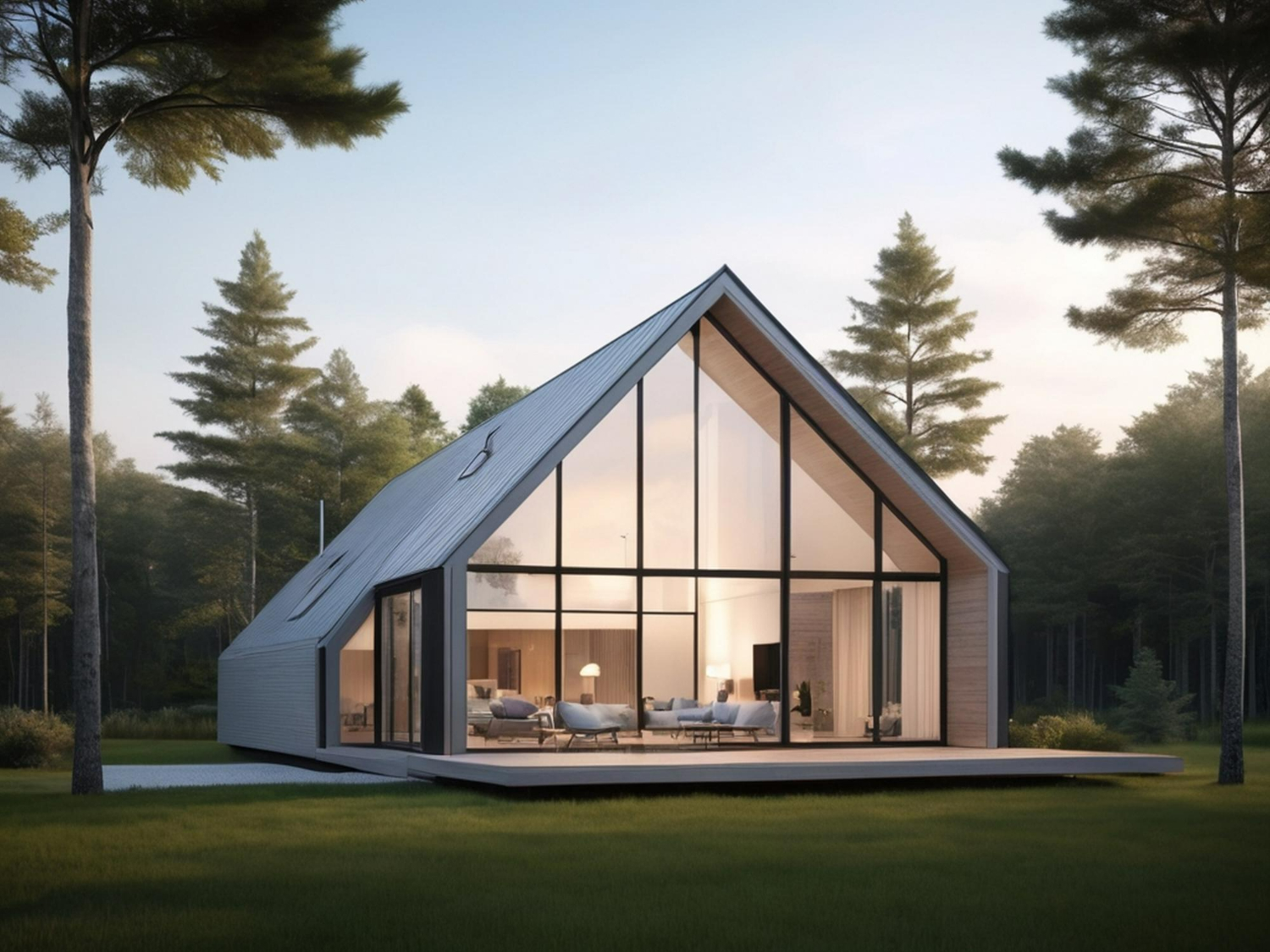 Prefabrik Üçgen Ev