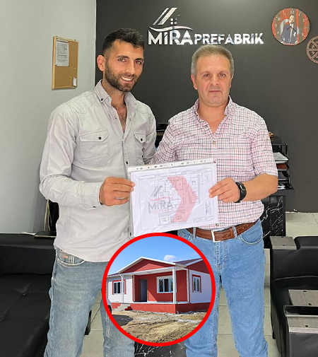 Erkan Göç Tamamlanan Prefabrik Ev