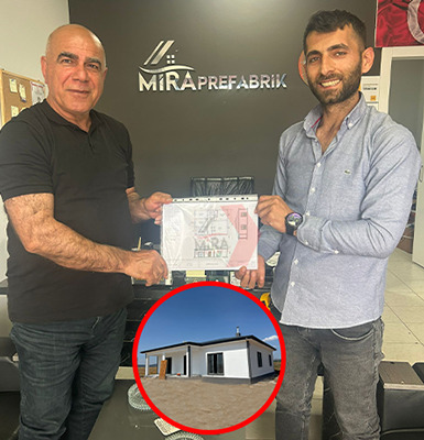 Fikret İstemi Tamamlanan Prefabrik Ev
