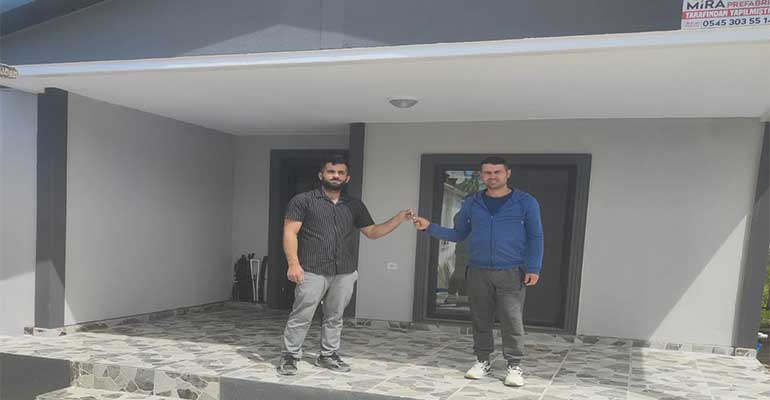 Okan Sütlü Tamamlanan Prefabrik Ev