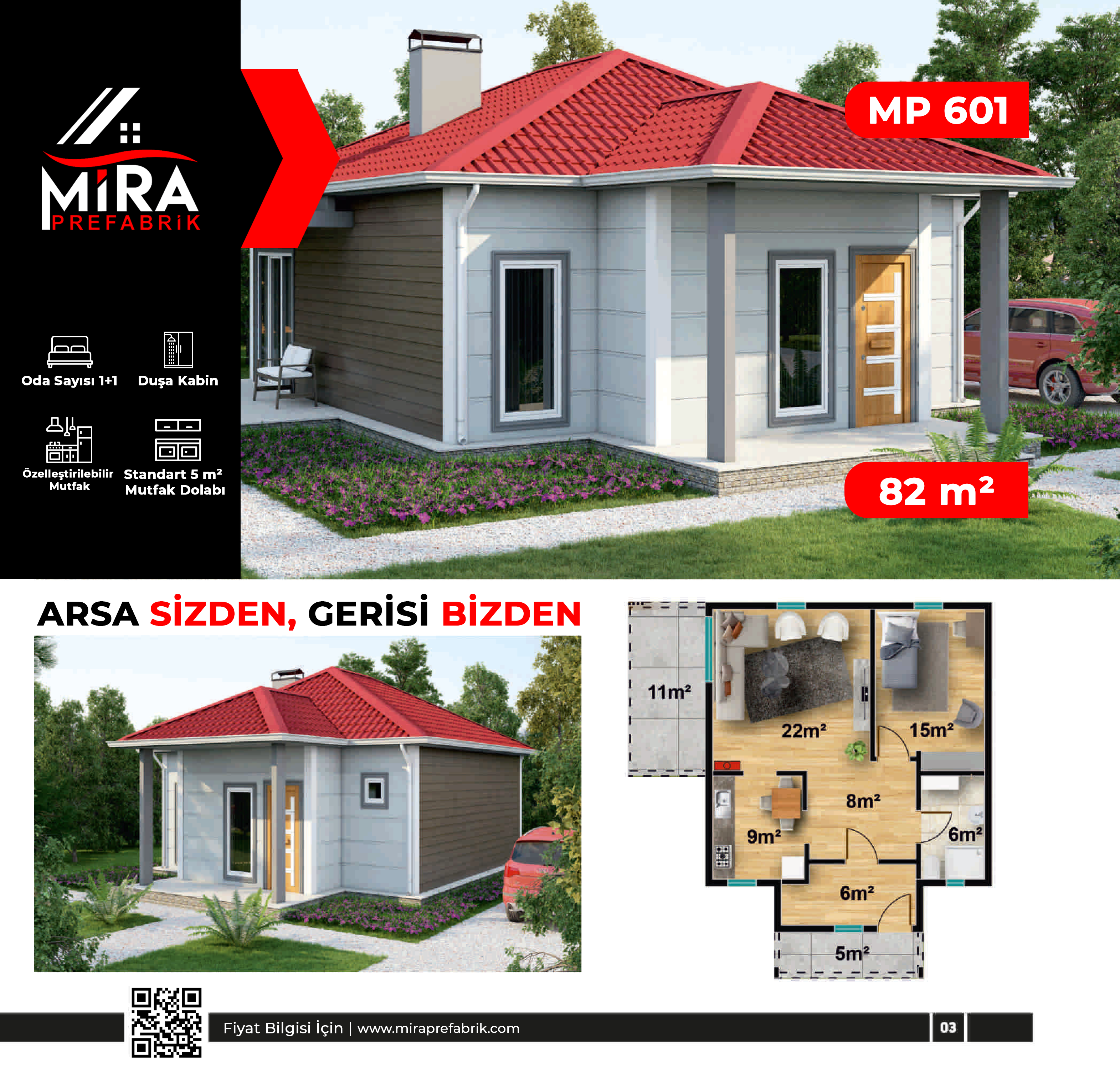 82 m² Çelik Ev Fiyatları