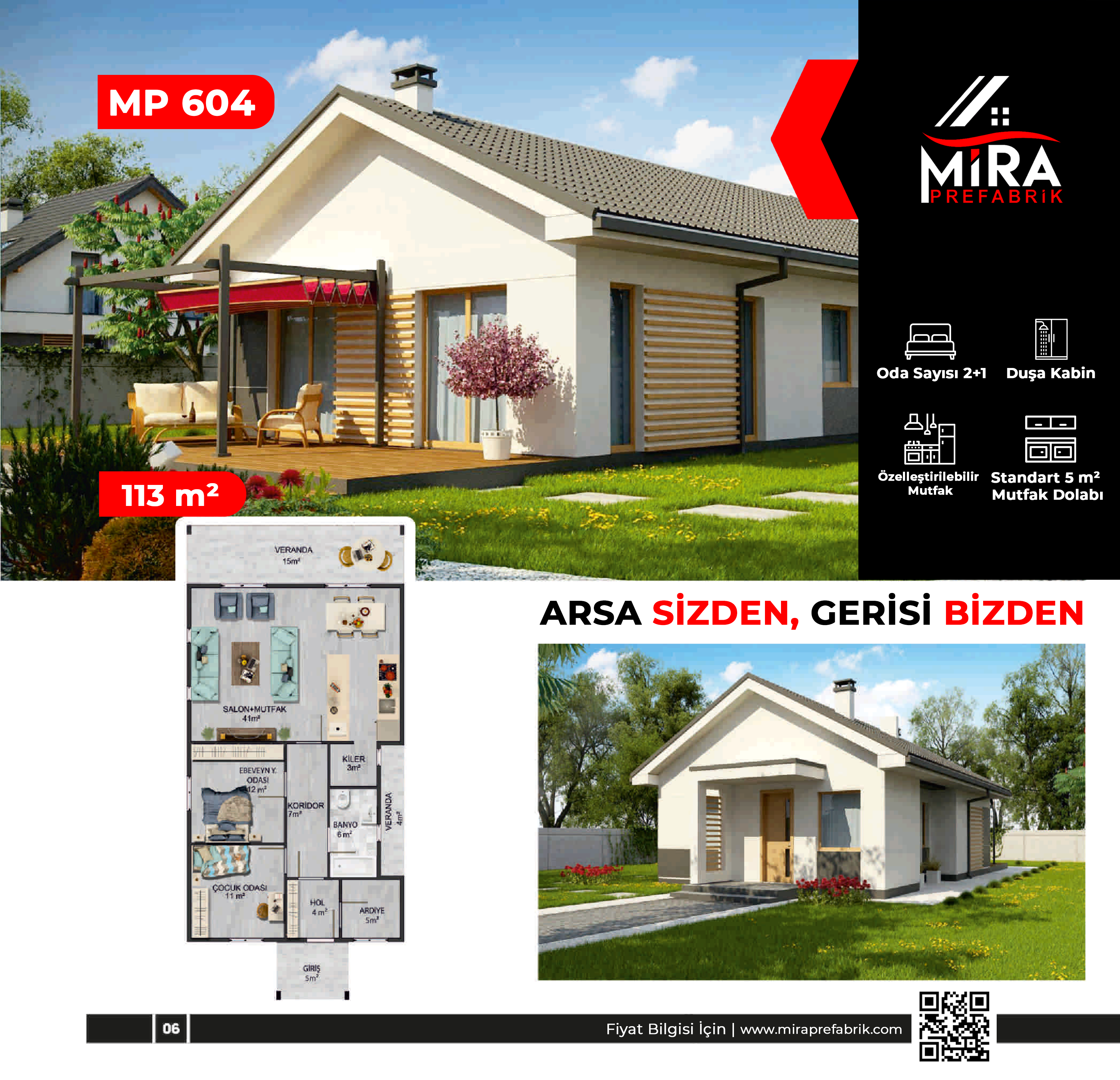 113 m² Çelik Ev Fiyatları