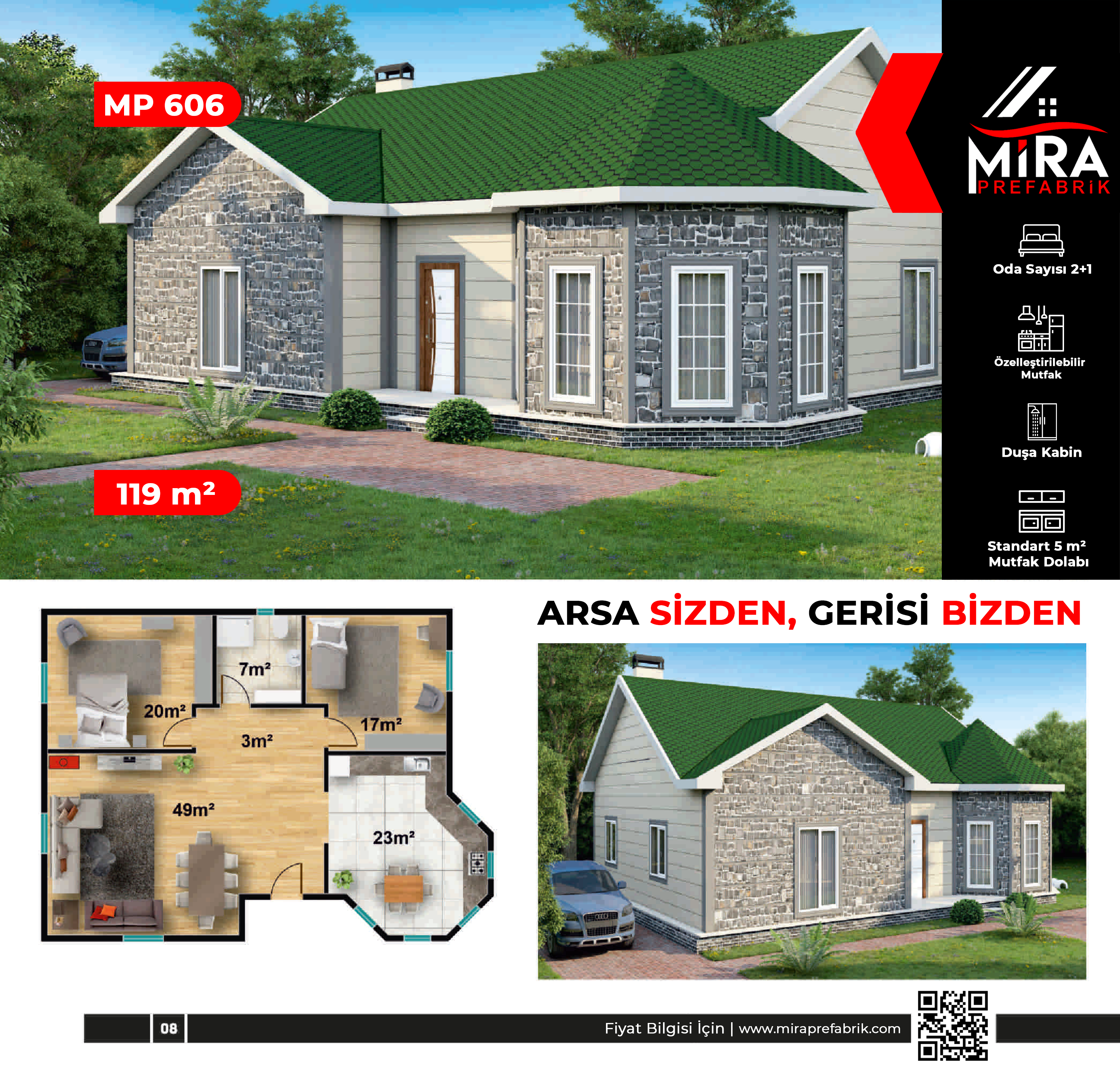 119 m² Çelik Ev Fiyatları