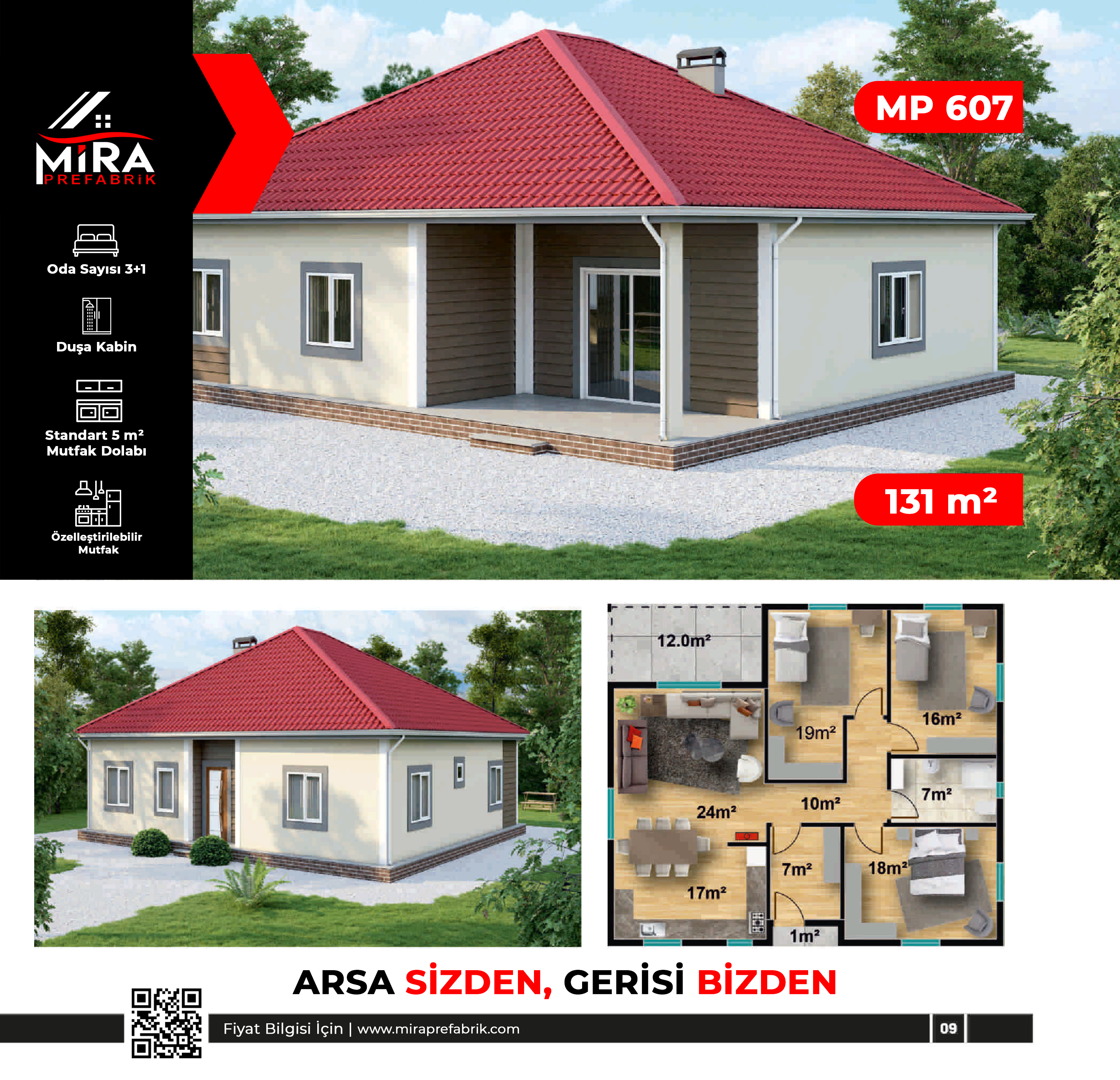 131 m² Çelik Ev Fiyatları