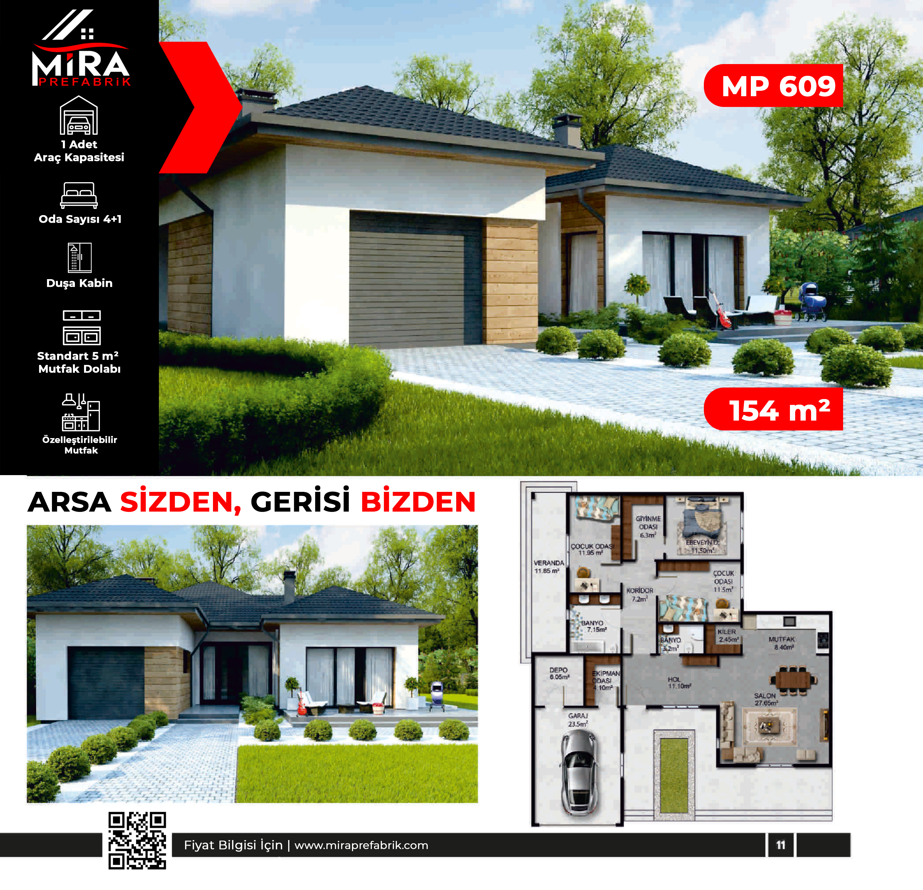 154 m² Çelik Ev Fiyatları