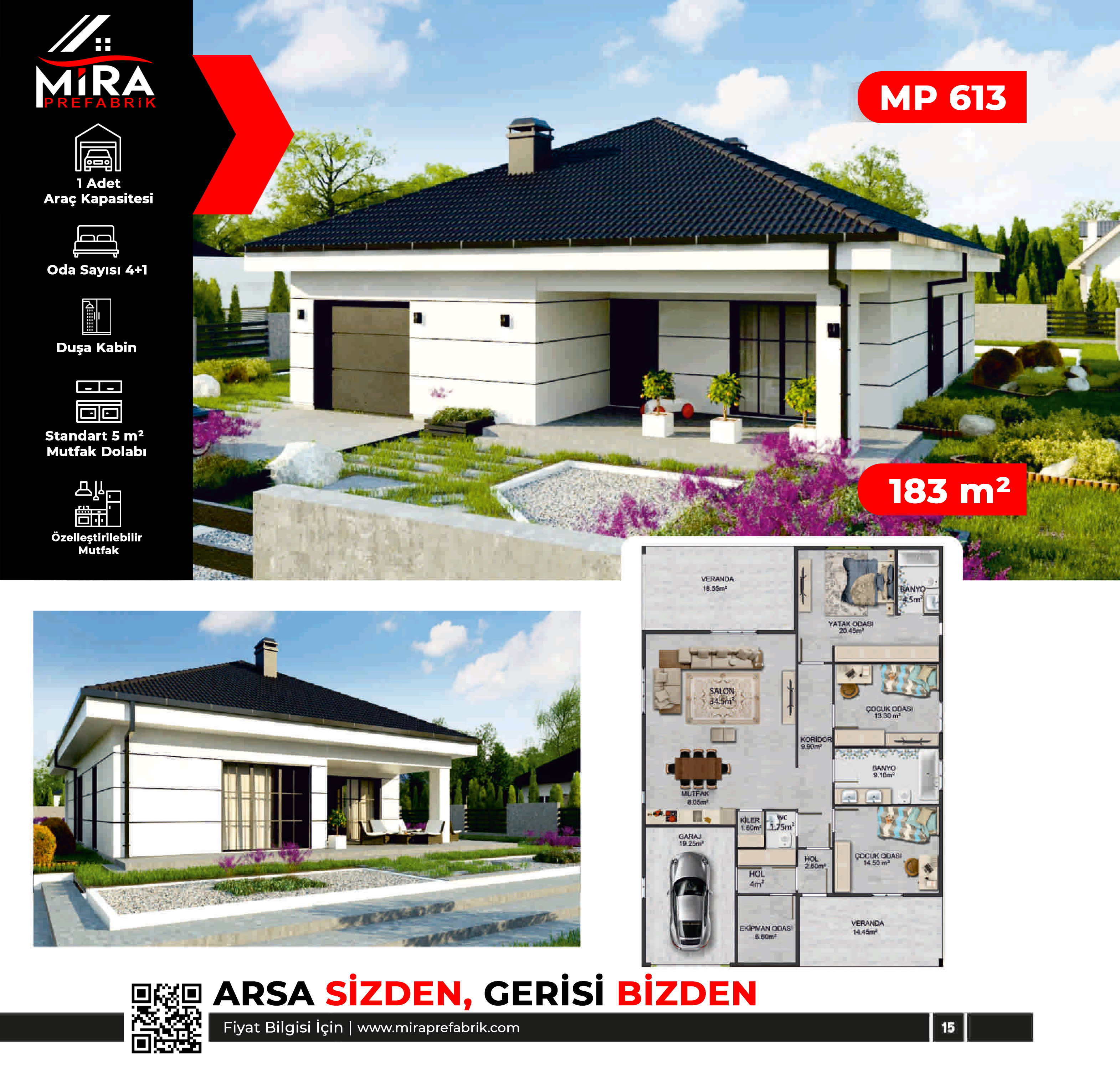 183 m² Çelik Ev Fiyatları