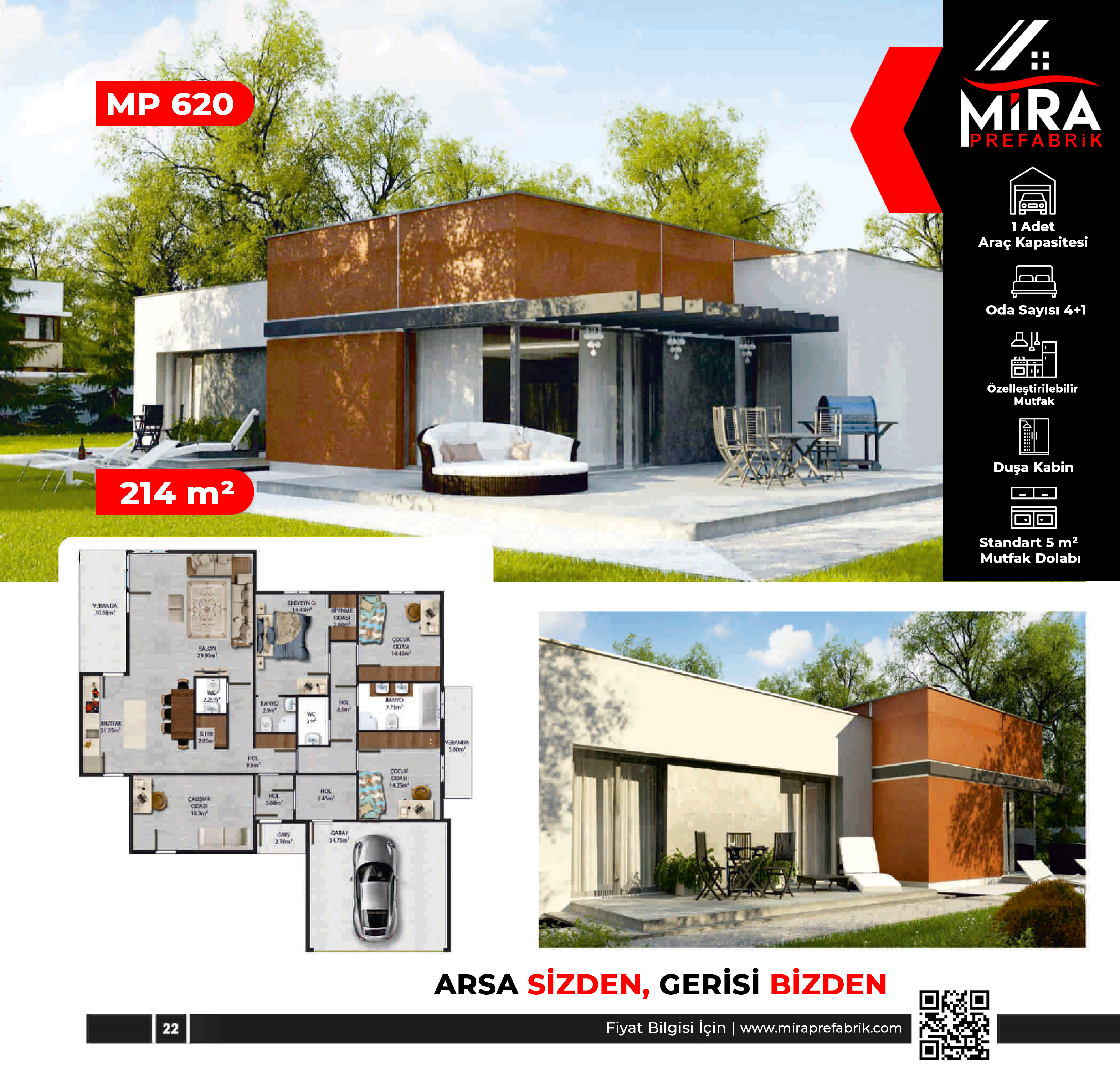214 m² Çelik Ev Fiyatları