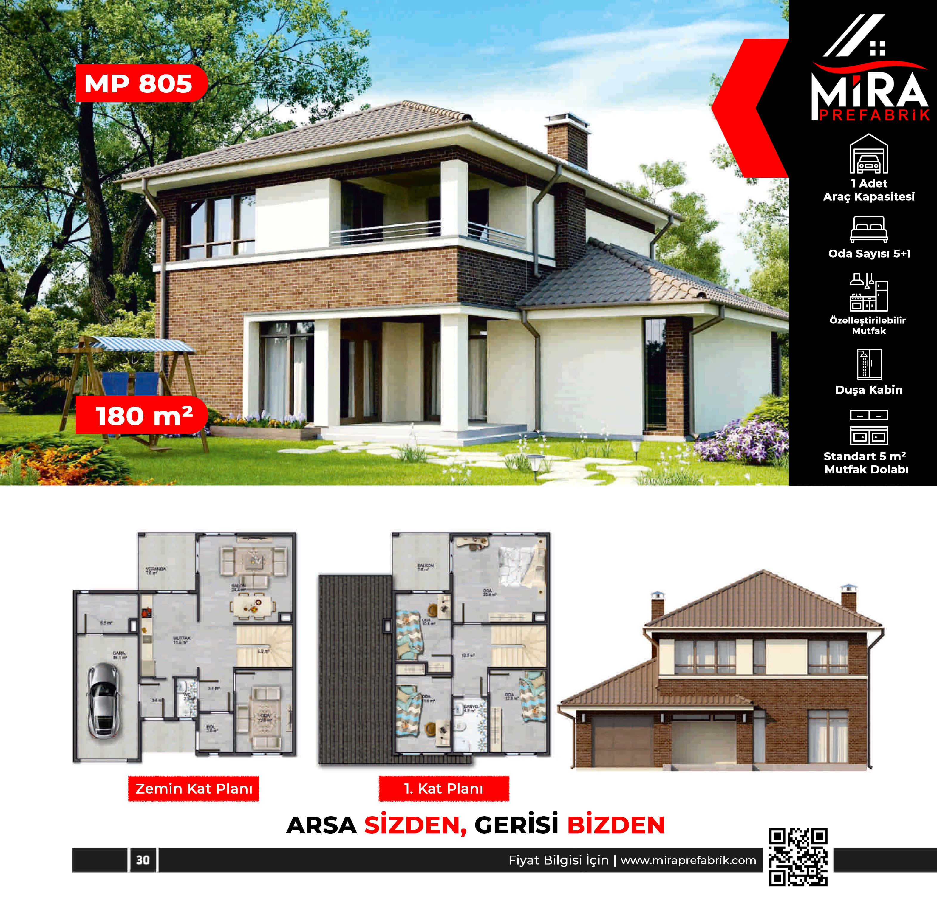 180 m² İki Katlı Çelik Ev Fiyatları