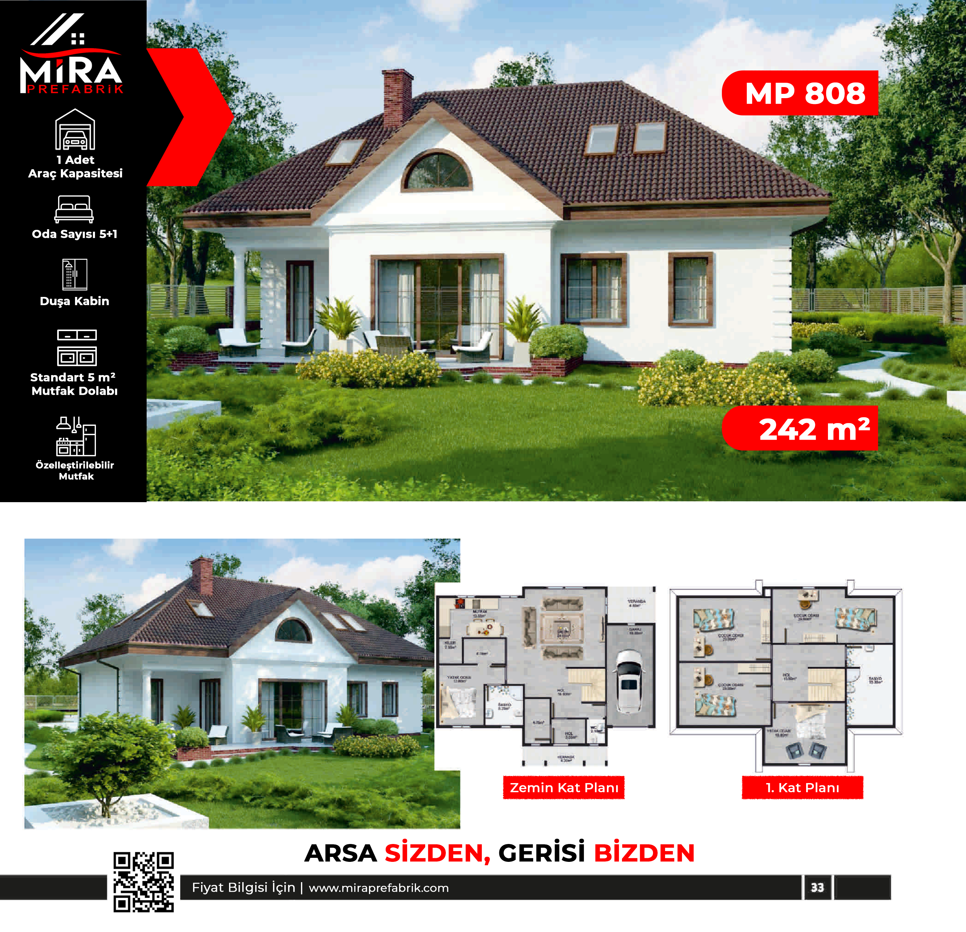 242 m² İki Katlı Çelik Ev Fiyatları
