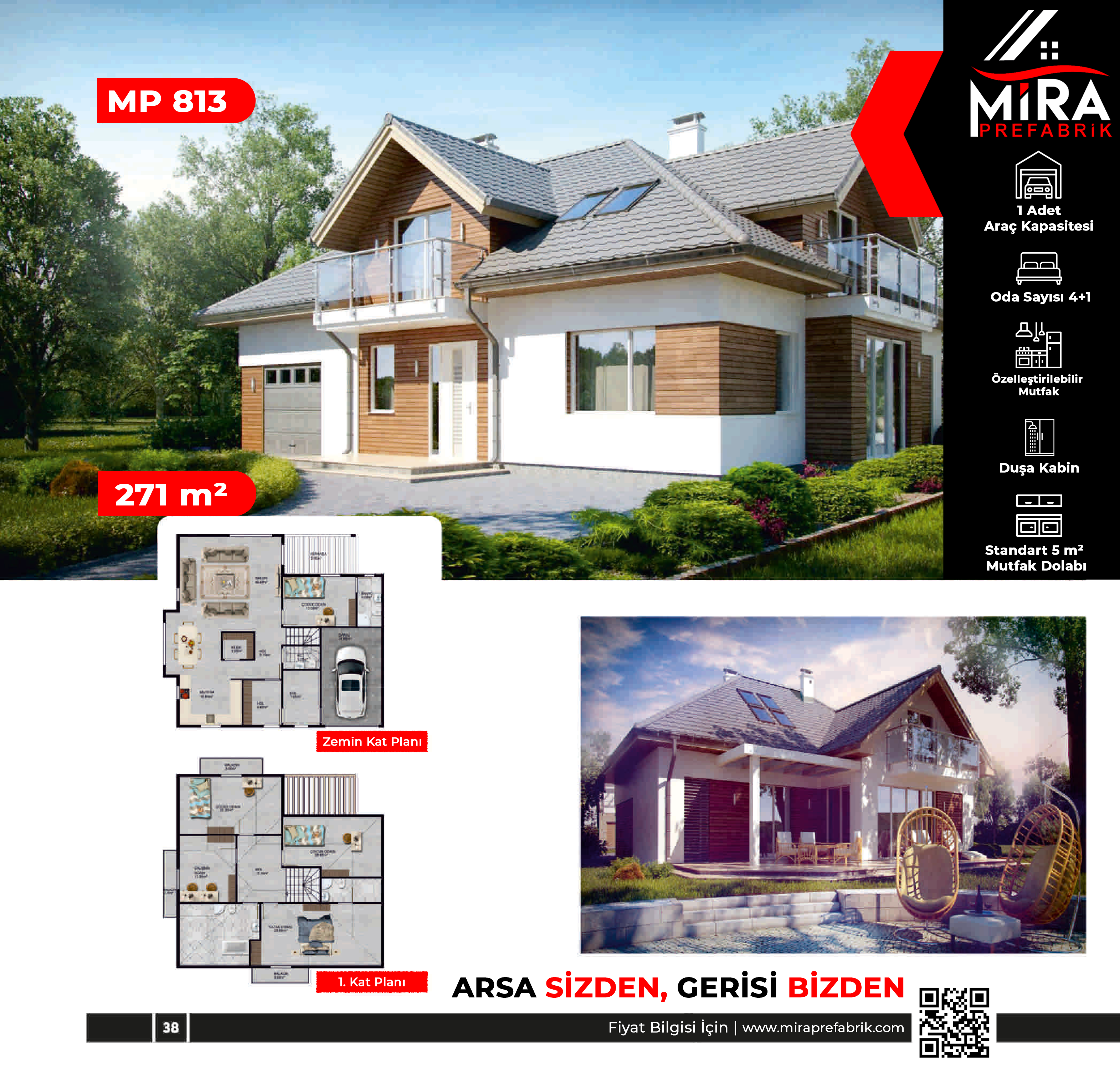 271 m² İki Katlı Çelik Ev Fiyatları