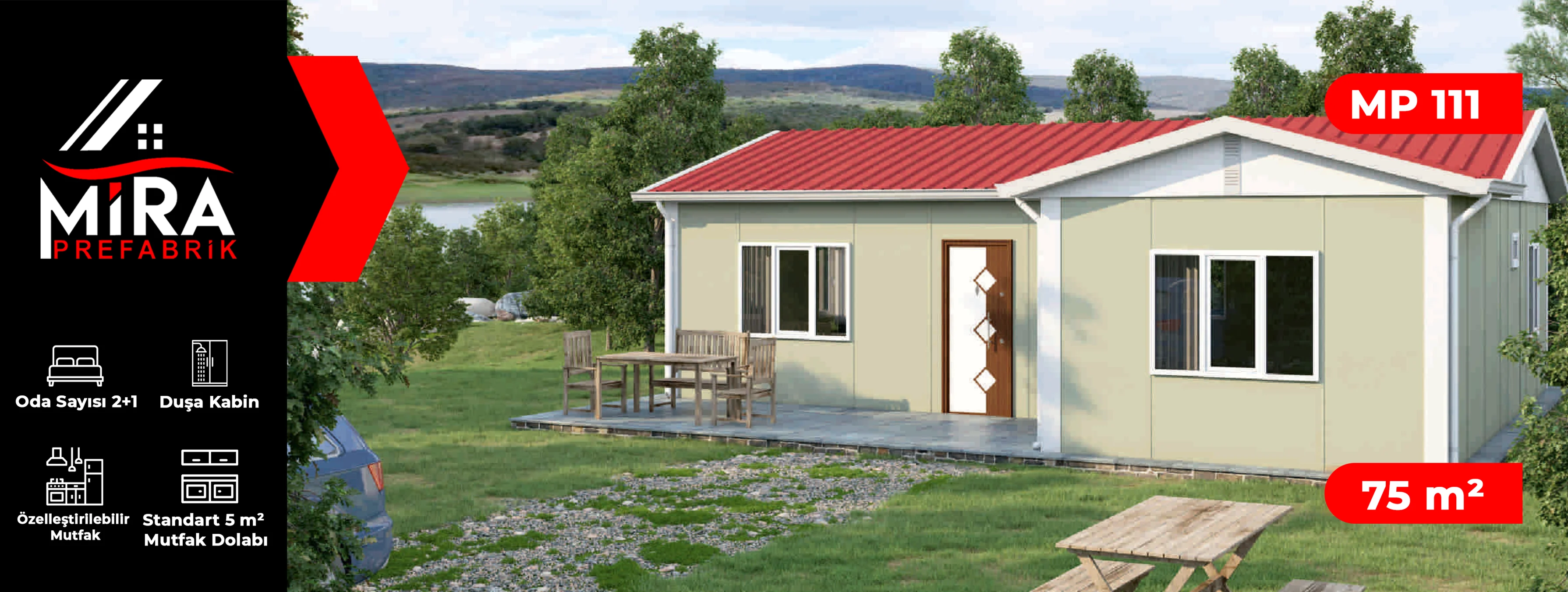 75 m² Prefabrik Ev Fiyatları