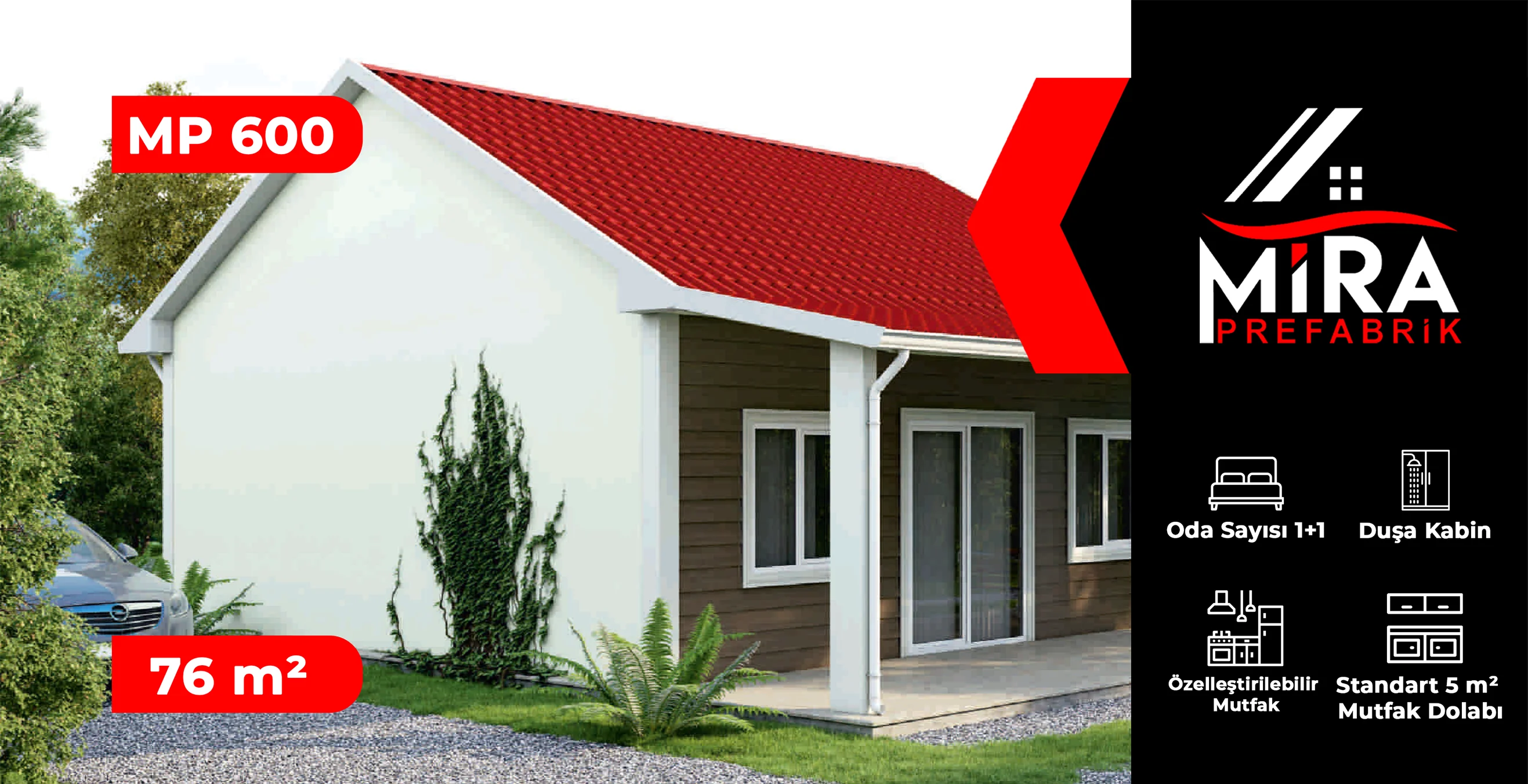 76 m² Çelik Ev Fiyatları