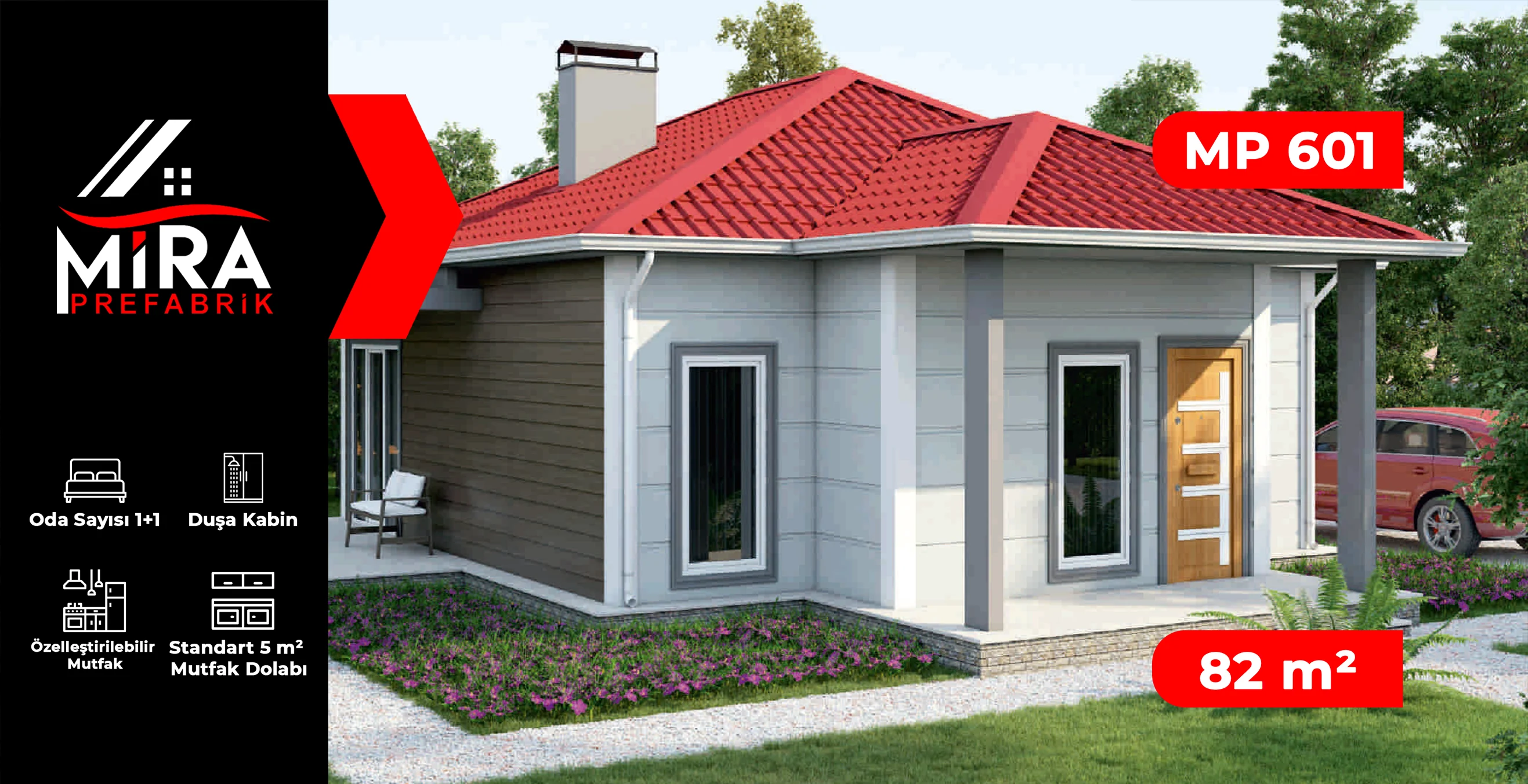 82 m² Çelik Ev Fiyatları