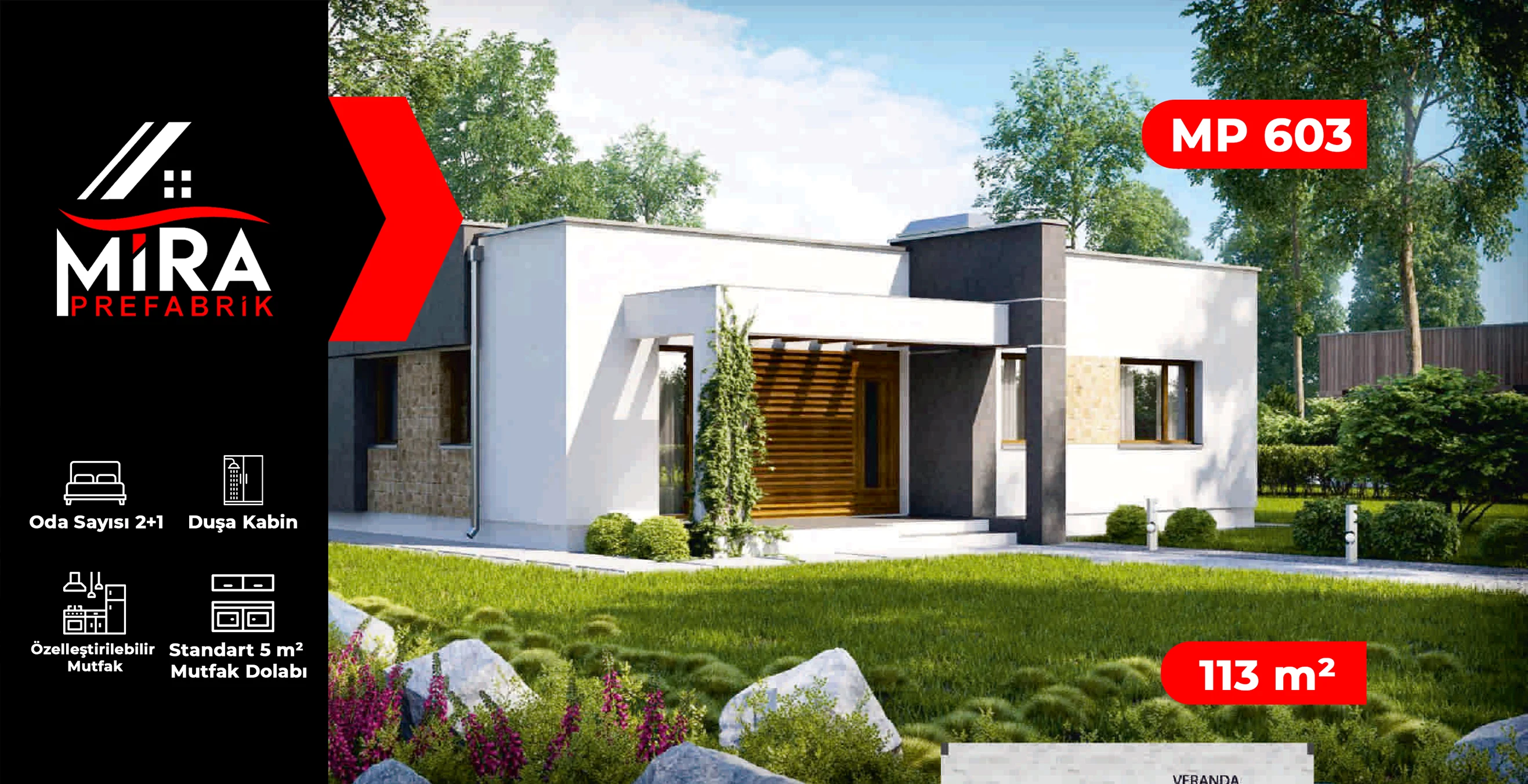 113 m² Çelik Ev Fiyatları