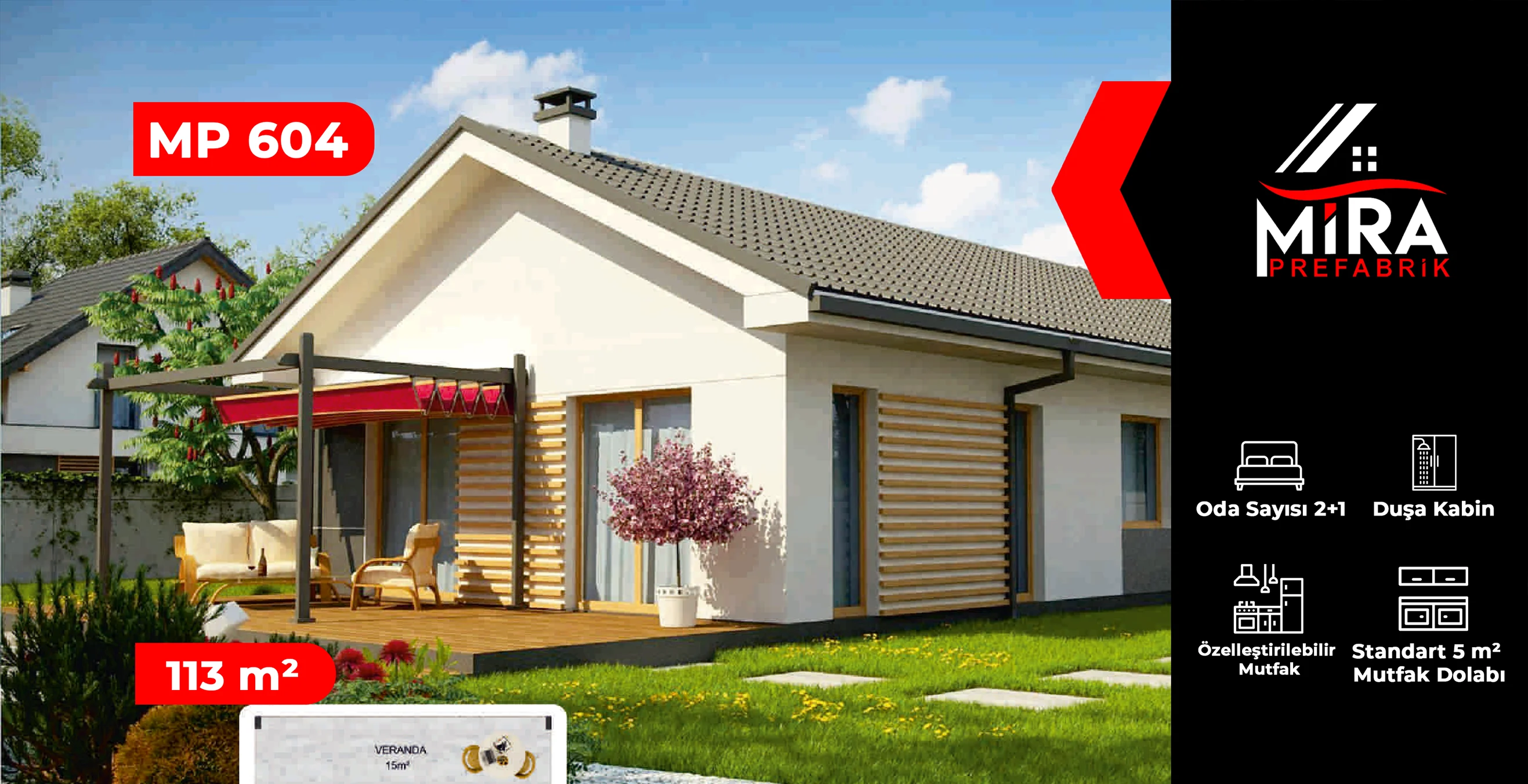 113 m² Çelik Ev Fiyatları