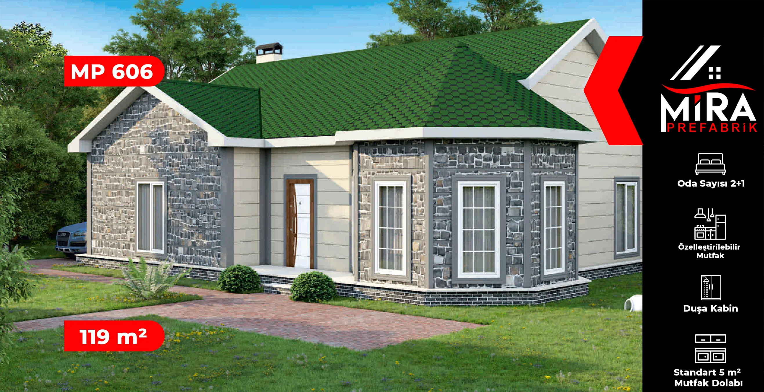119 m² Çelik Ev Fiyatları