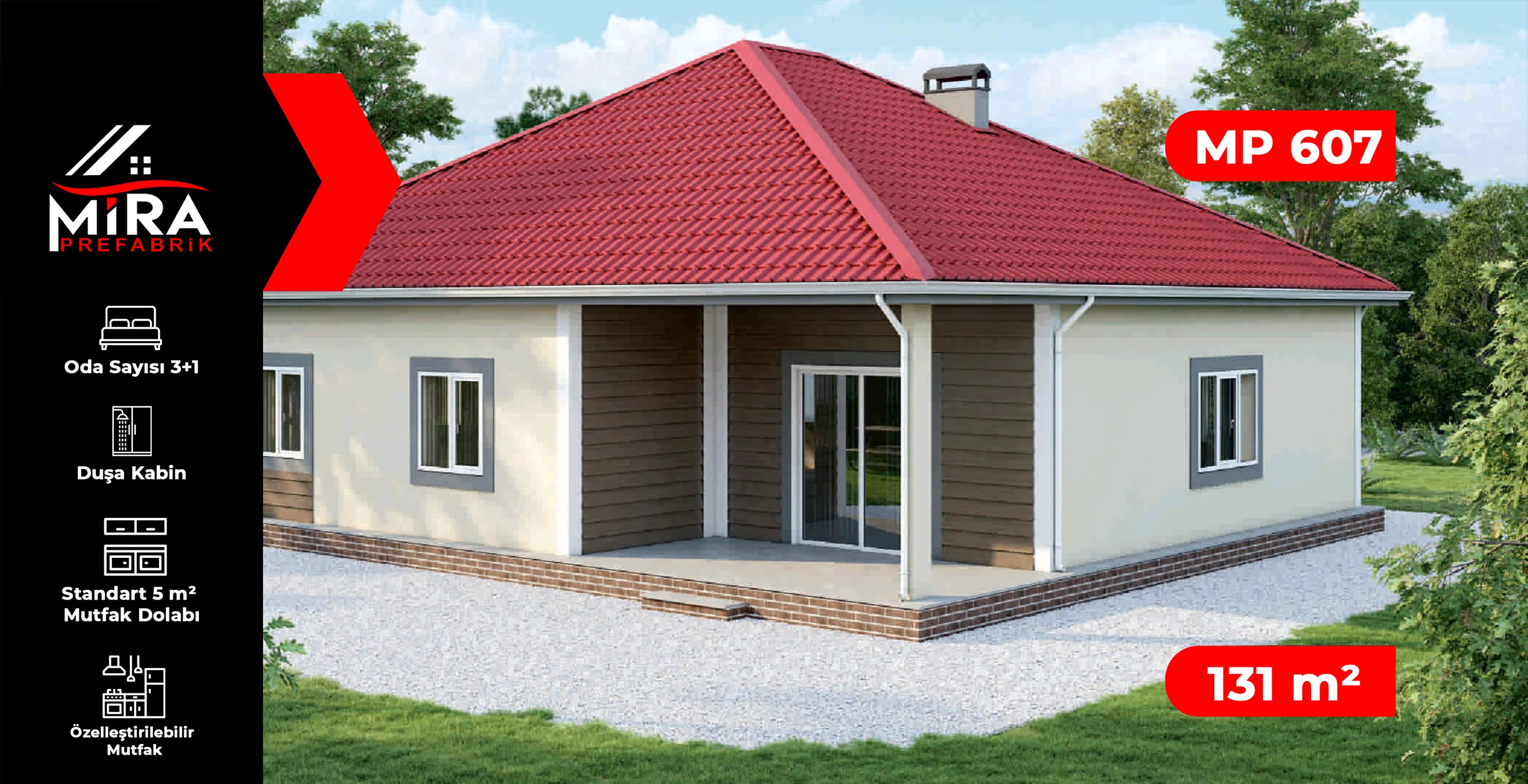 131 m² Çelik Ev Fiyatları