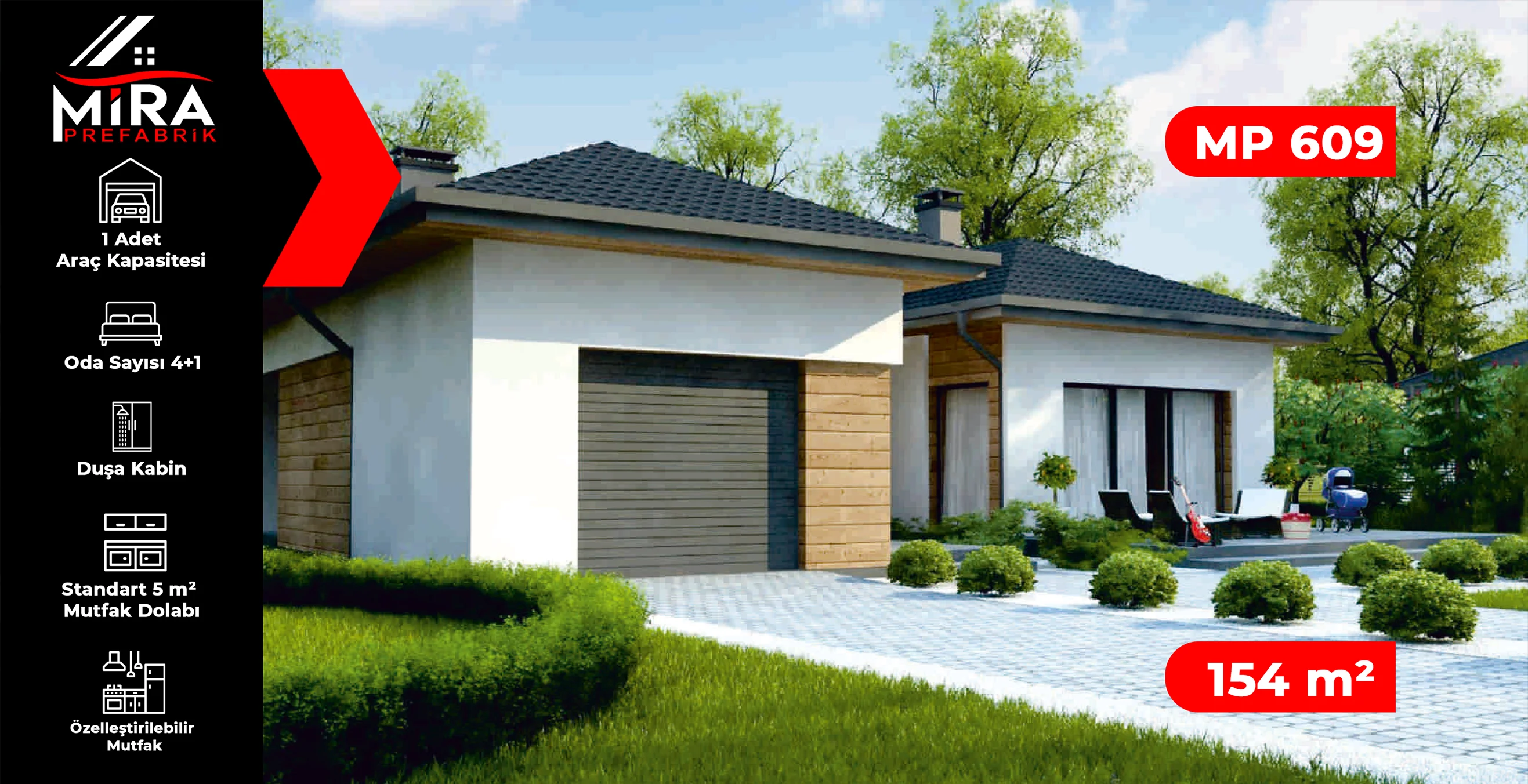 154 m² Çelik Ev Fiyatları