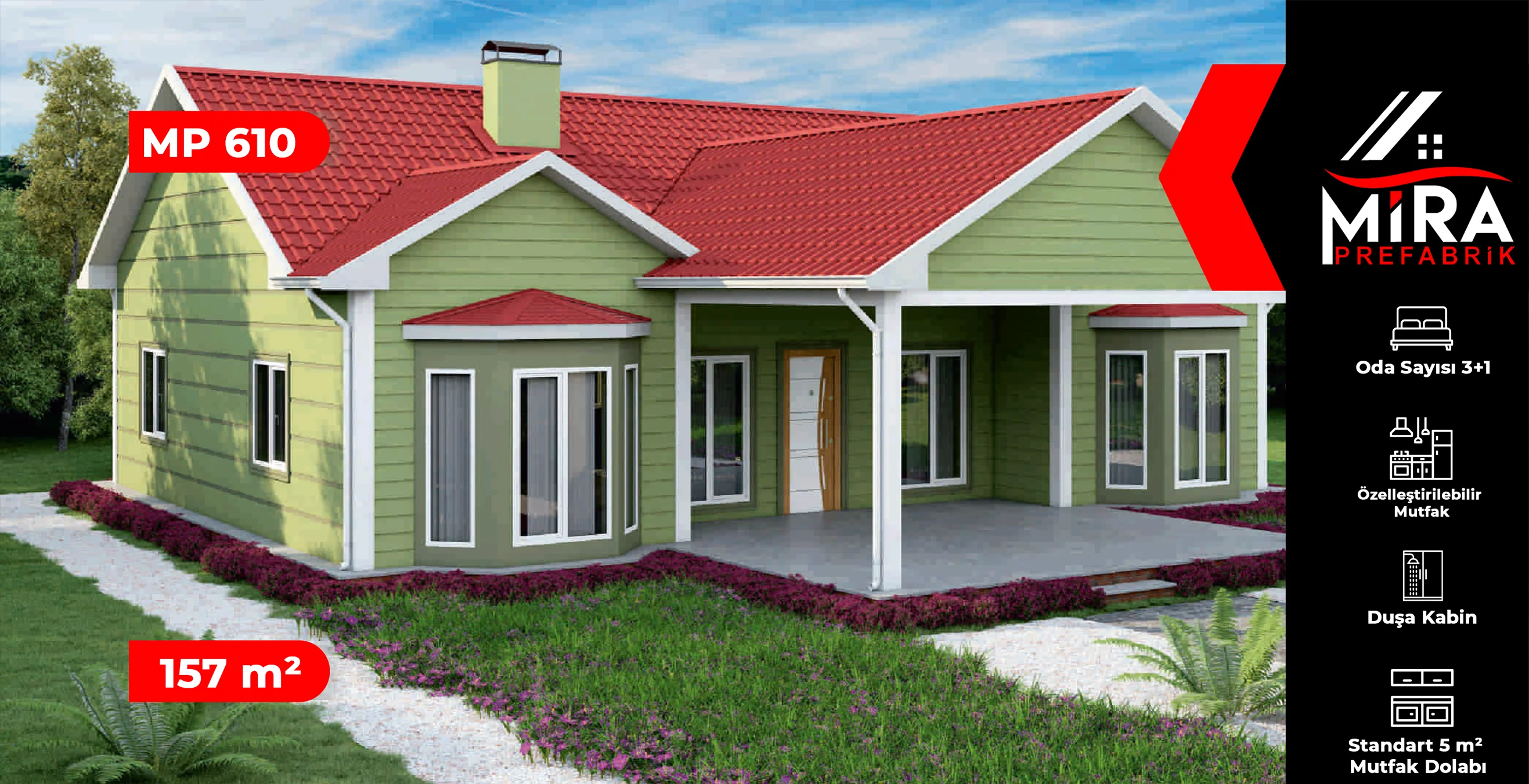 157 m² Çelik Ev Fiyatları