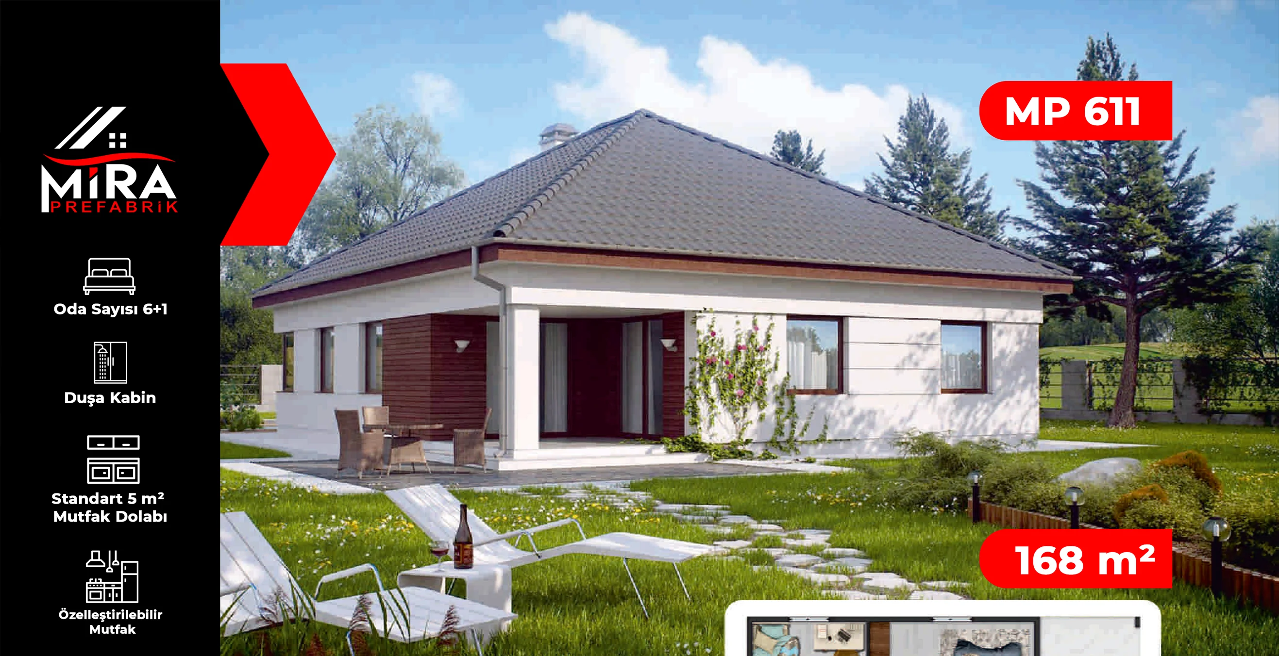 168 m² Çelik Ev Fiyatları
