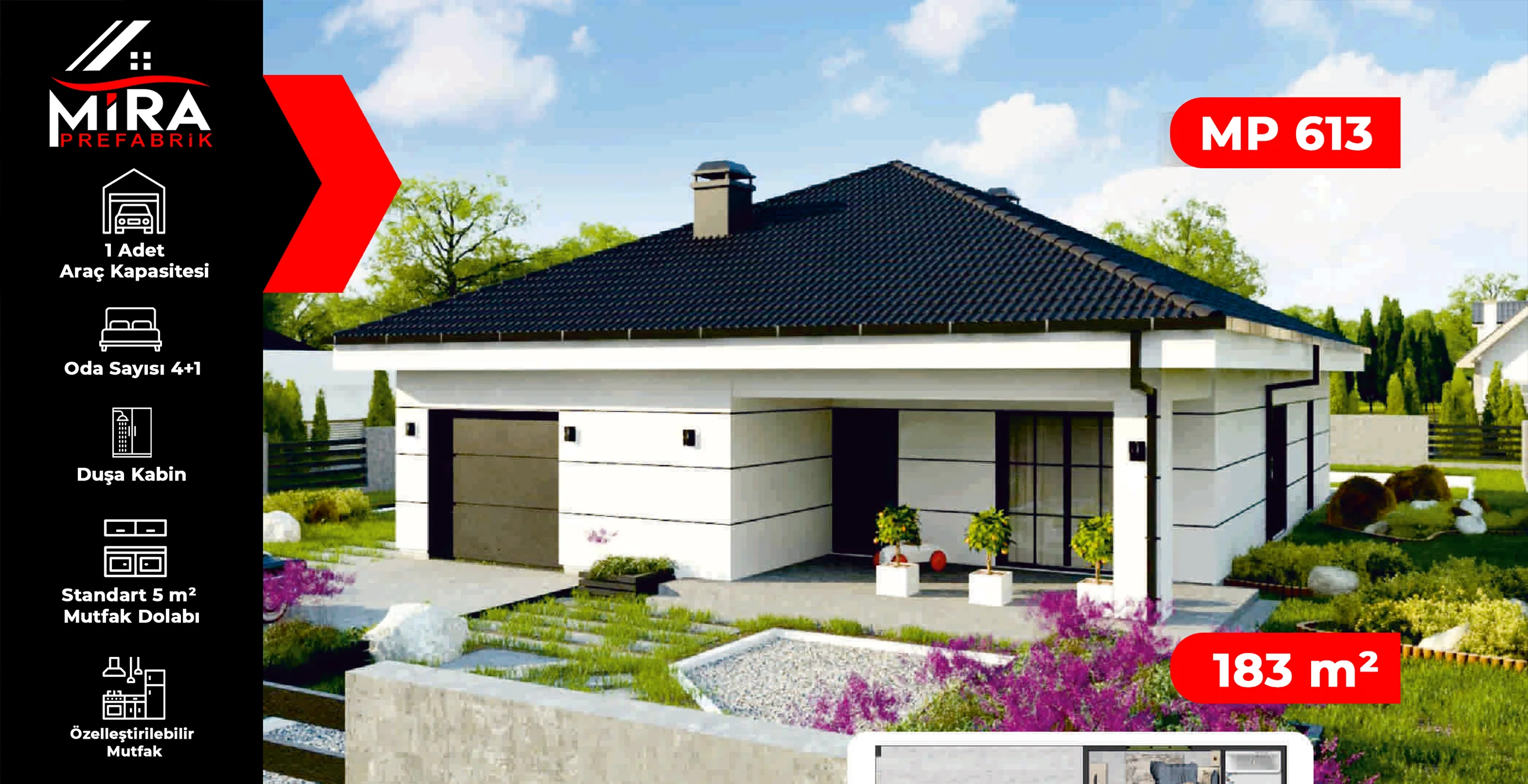 183 m² Çelik Ev Fiyatları