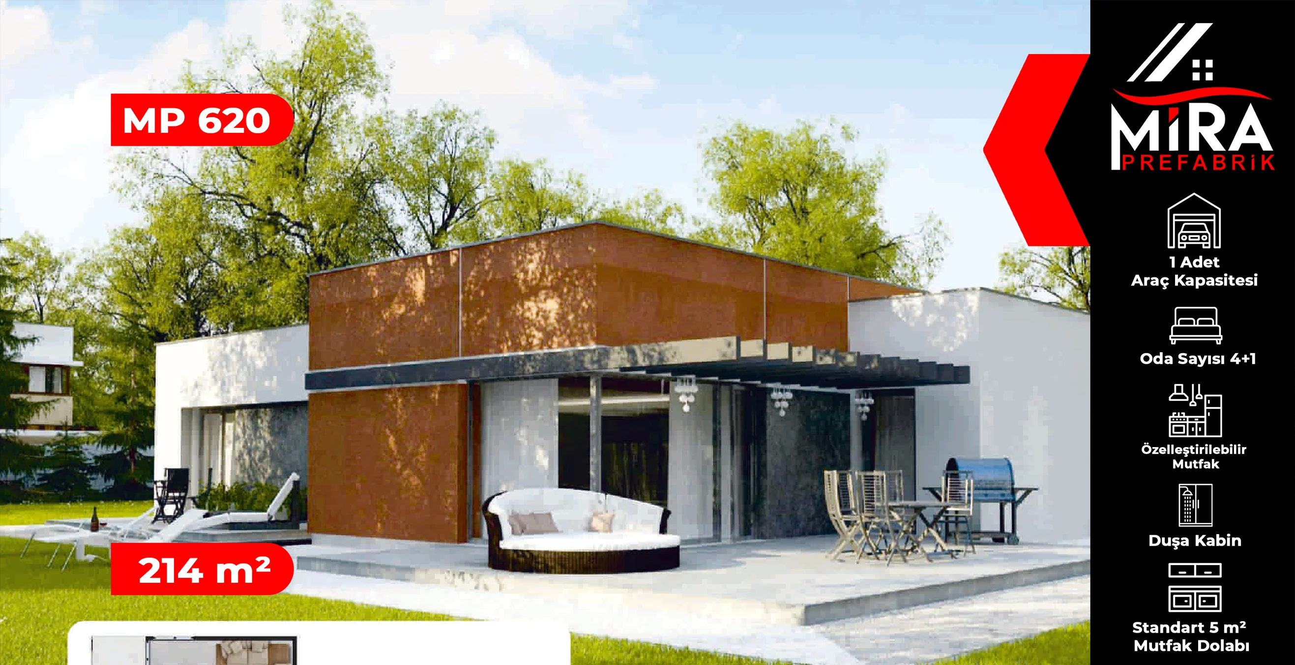 214 m² Çelik Ev Fiyatları