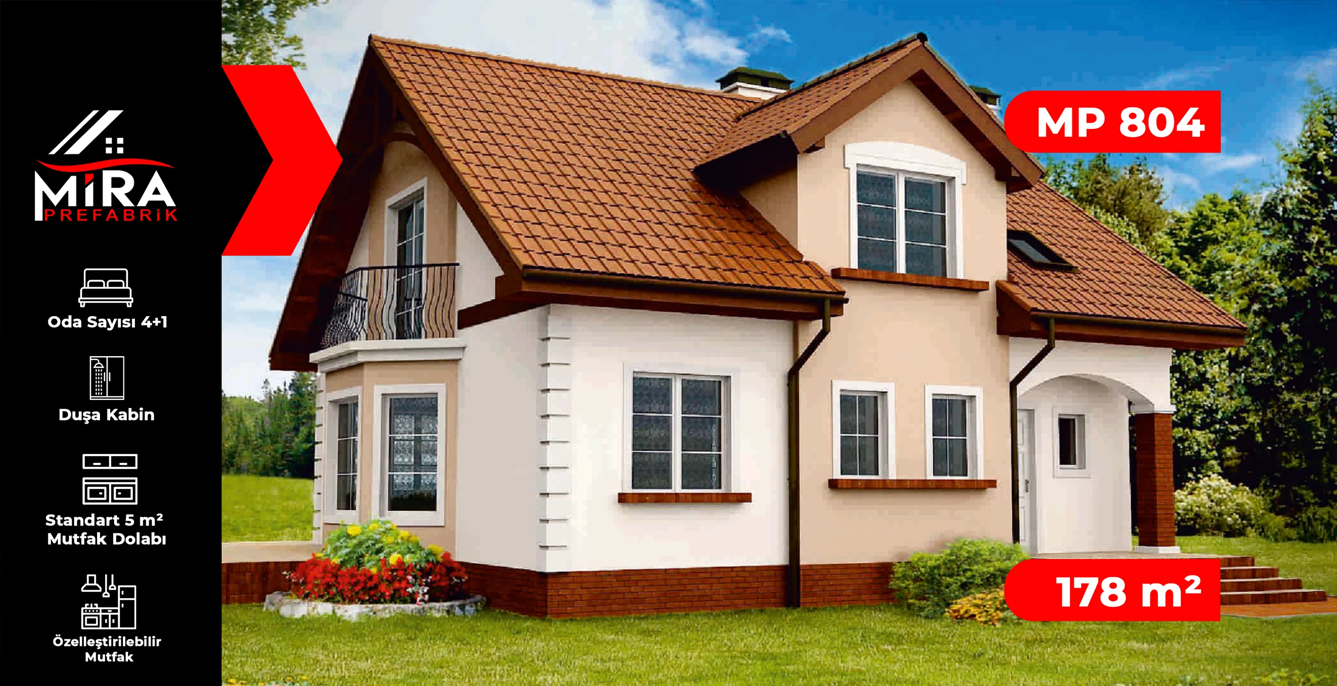 178 m² İki Katlı Çelik Ev Fiyatları