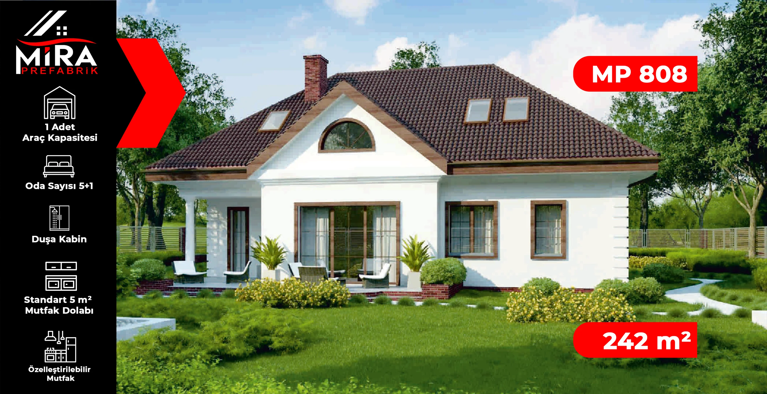 242 m² İki Katlı Çelik Ev Fiyatları