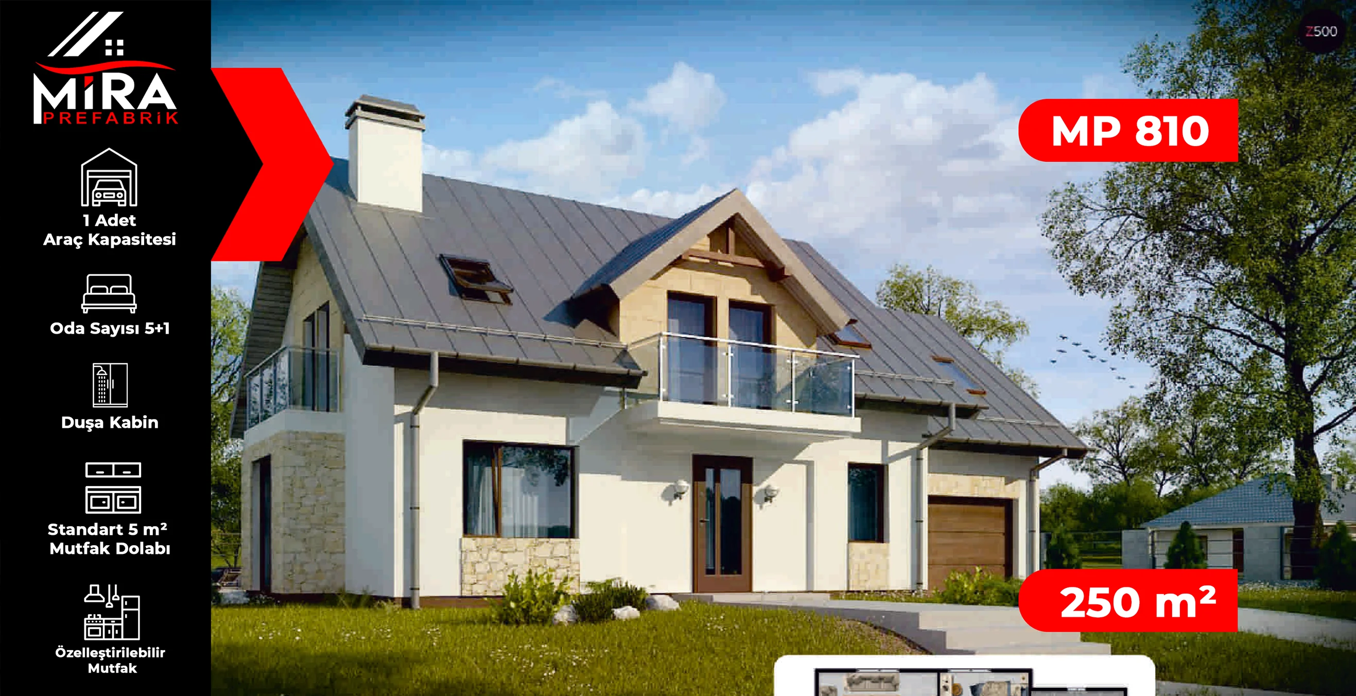 250 m² İki Katlı Çelik Ev Fiyatları