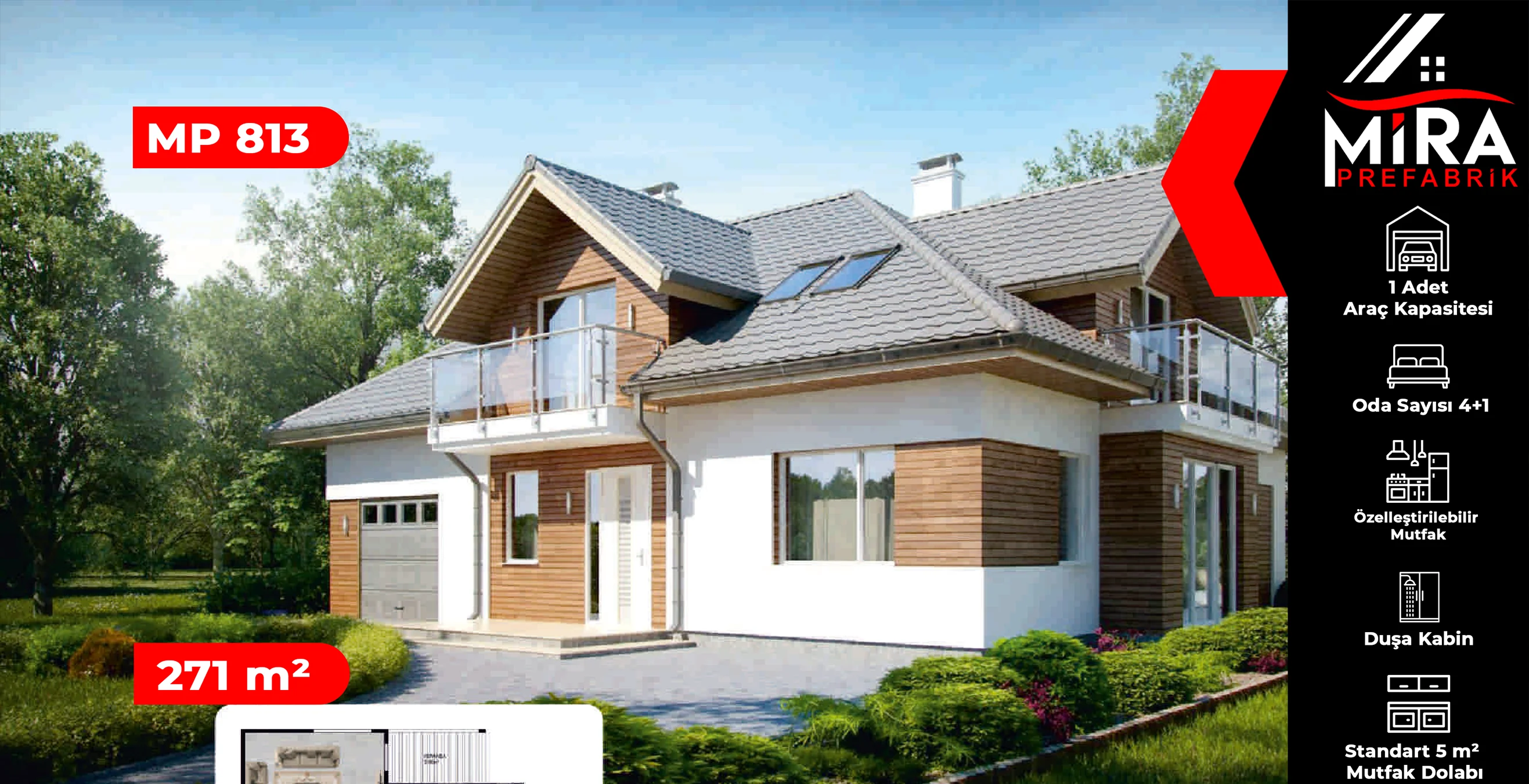 271 m² İki Katlı Çelik Ev Fiyatları