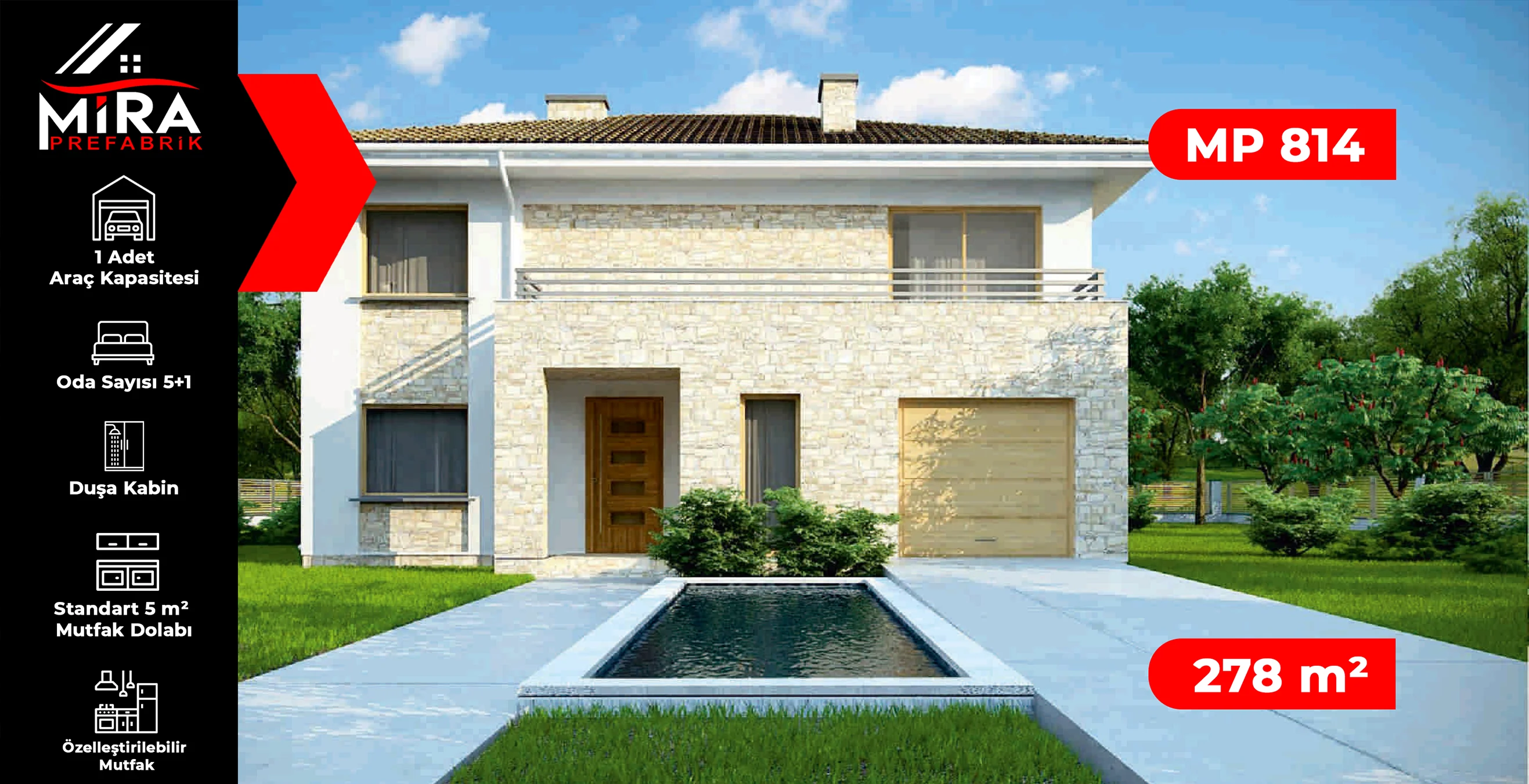 278 m² İki Katlı Çelik Ev Fiyatları