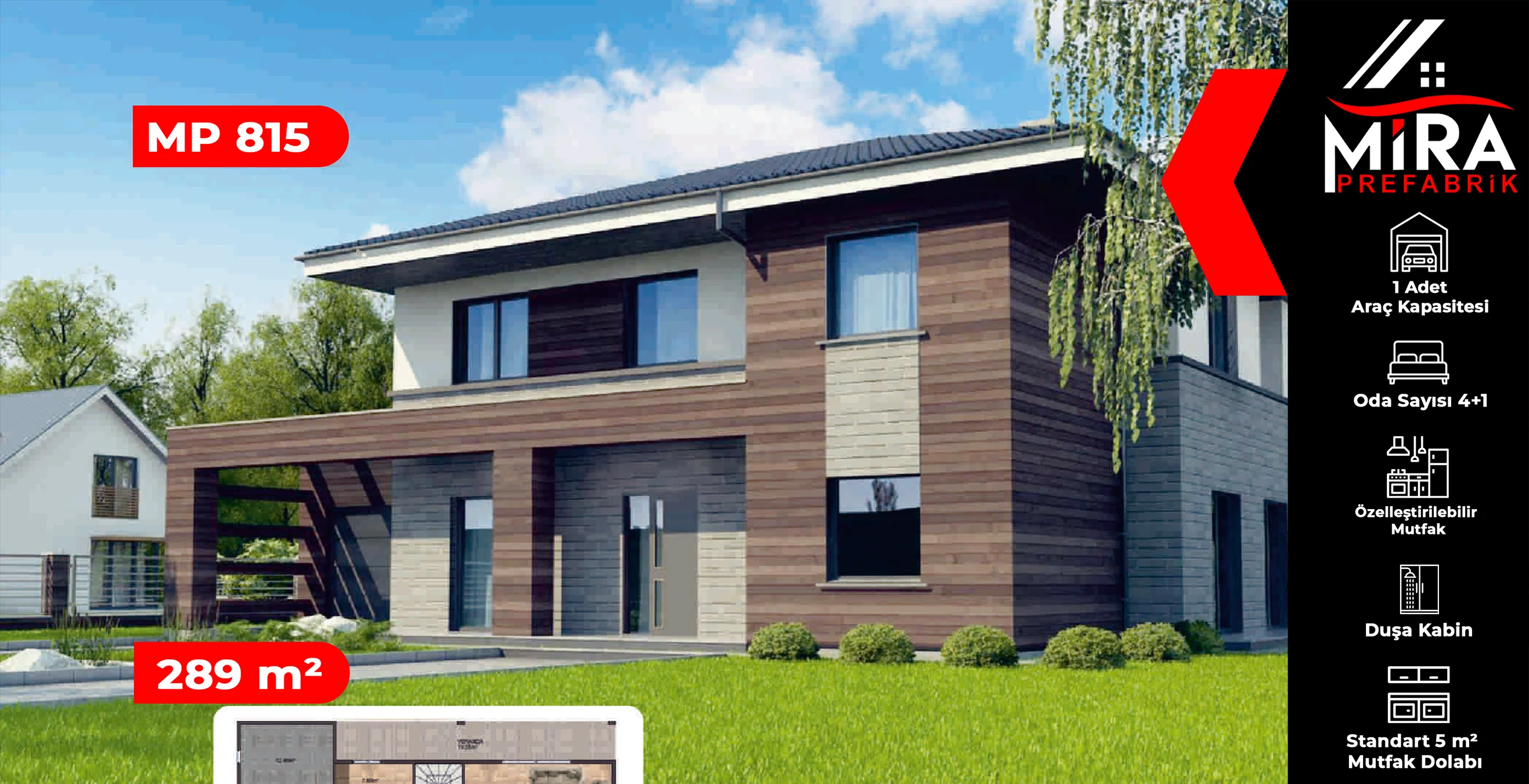 289 m² İki Katlı Çelik Ev Fiyatları