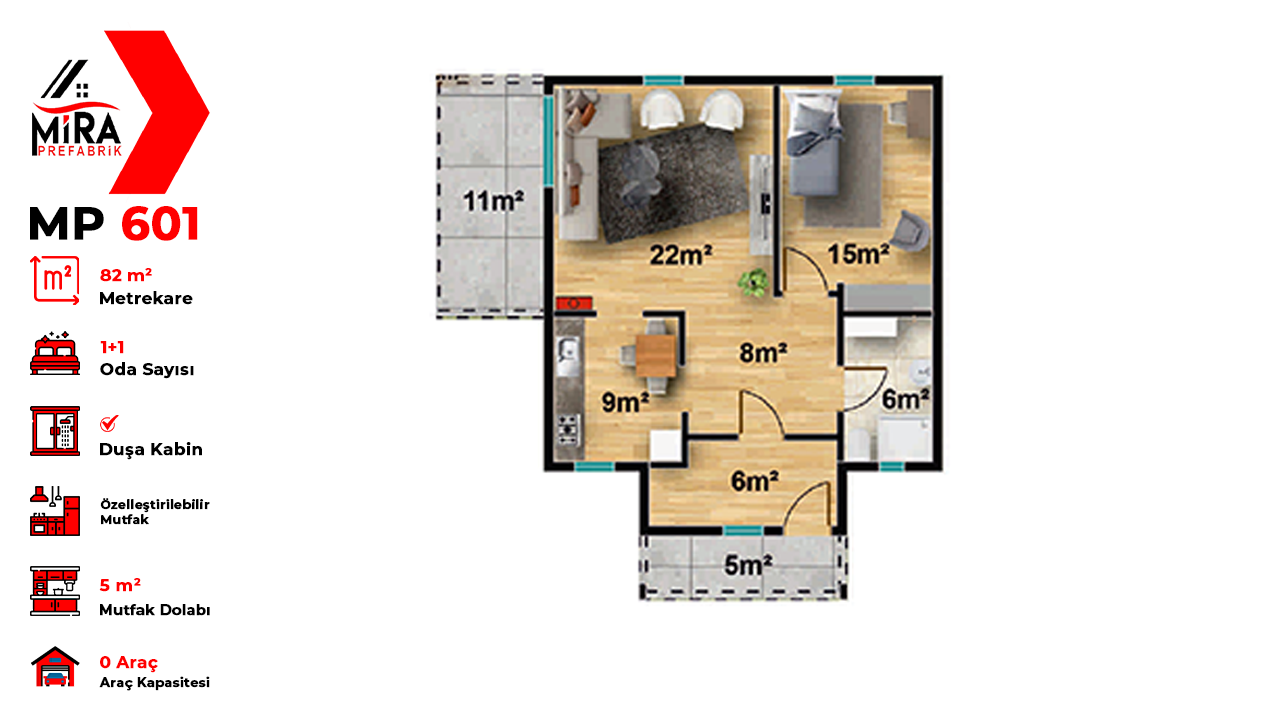 82 m² Çelik Ev Fiyatları