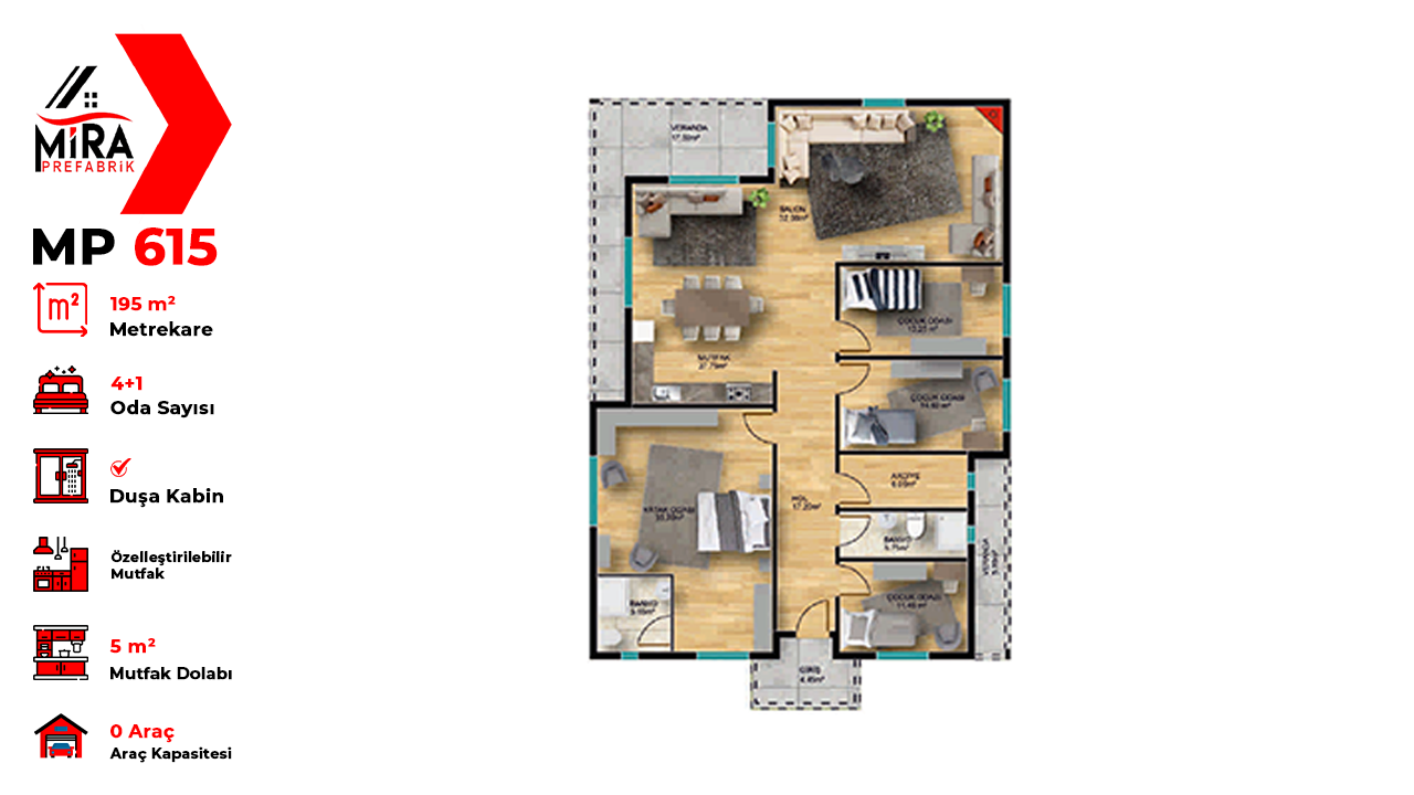 195 m² Çelik Ev Fiyatları