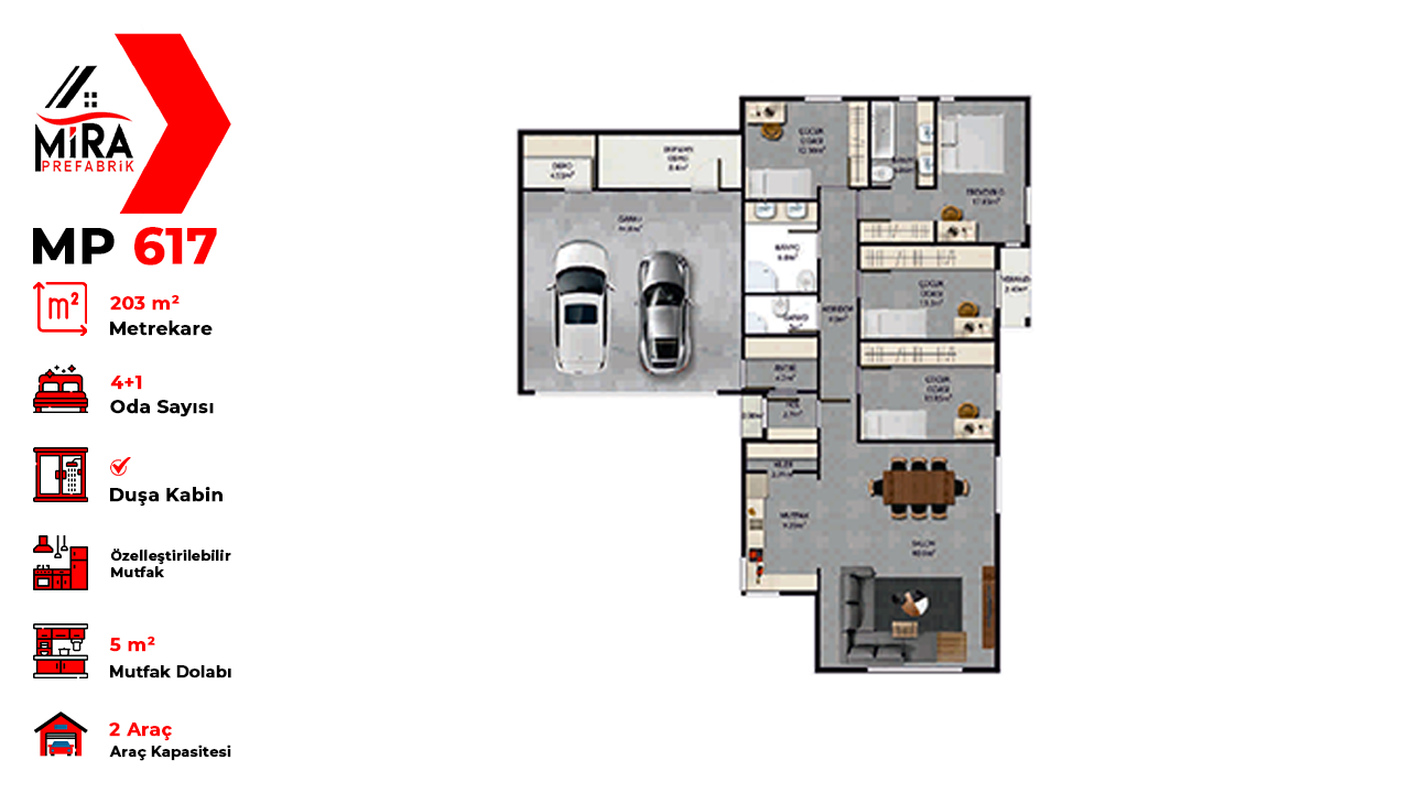 203 m² Çelik Ev Fiyatları