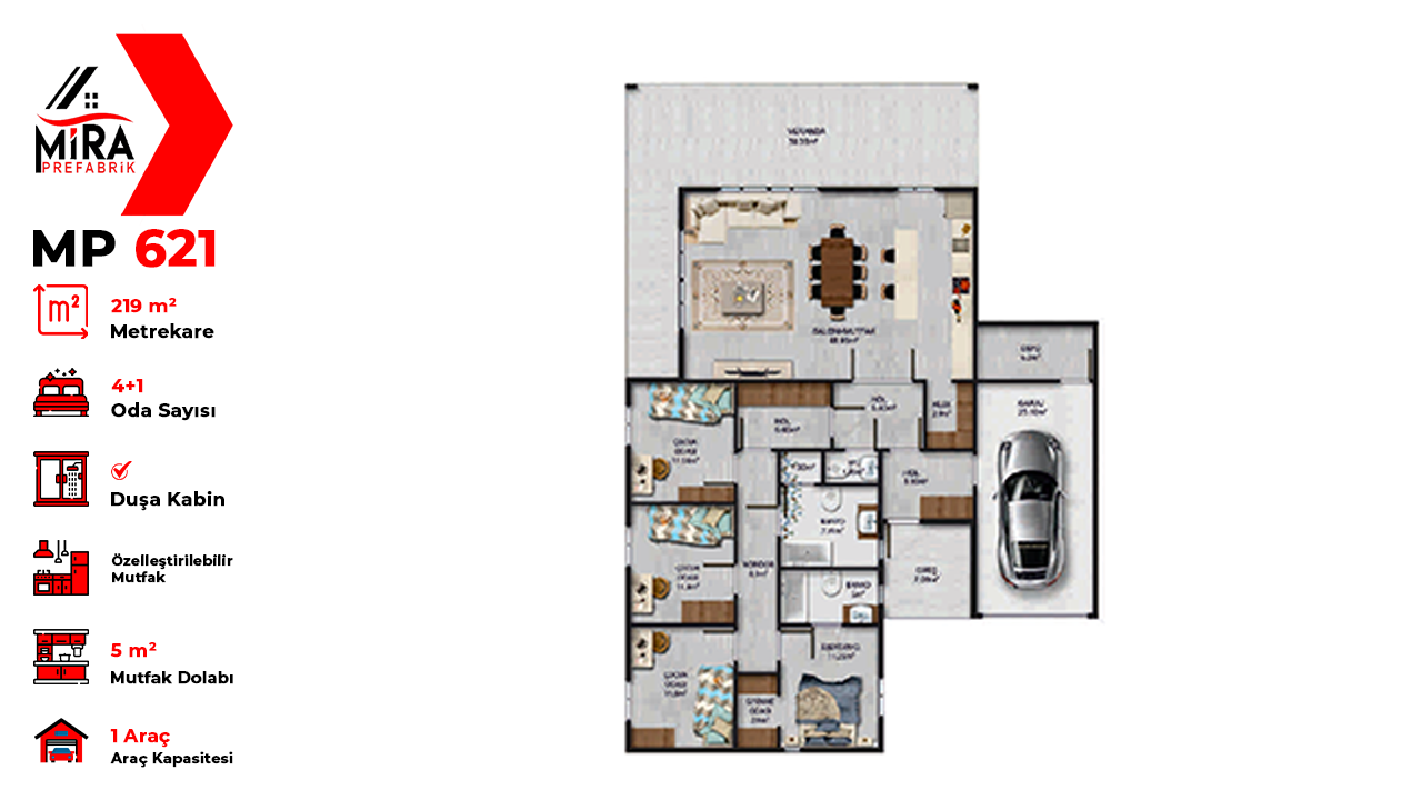 219 m² Çelik Ev Fiyatları