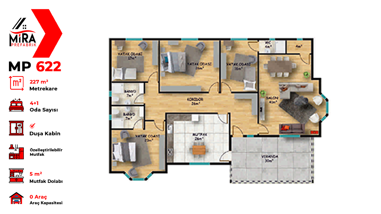 227 m² Çelik Ev Fiyatları